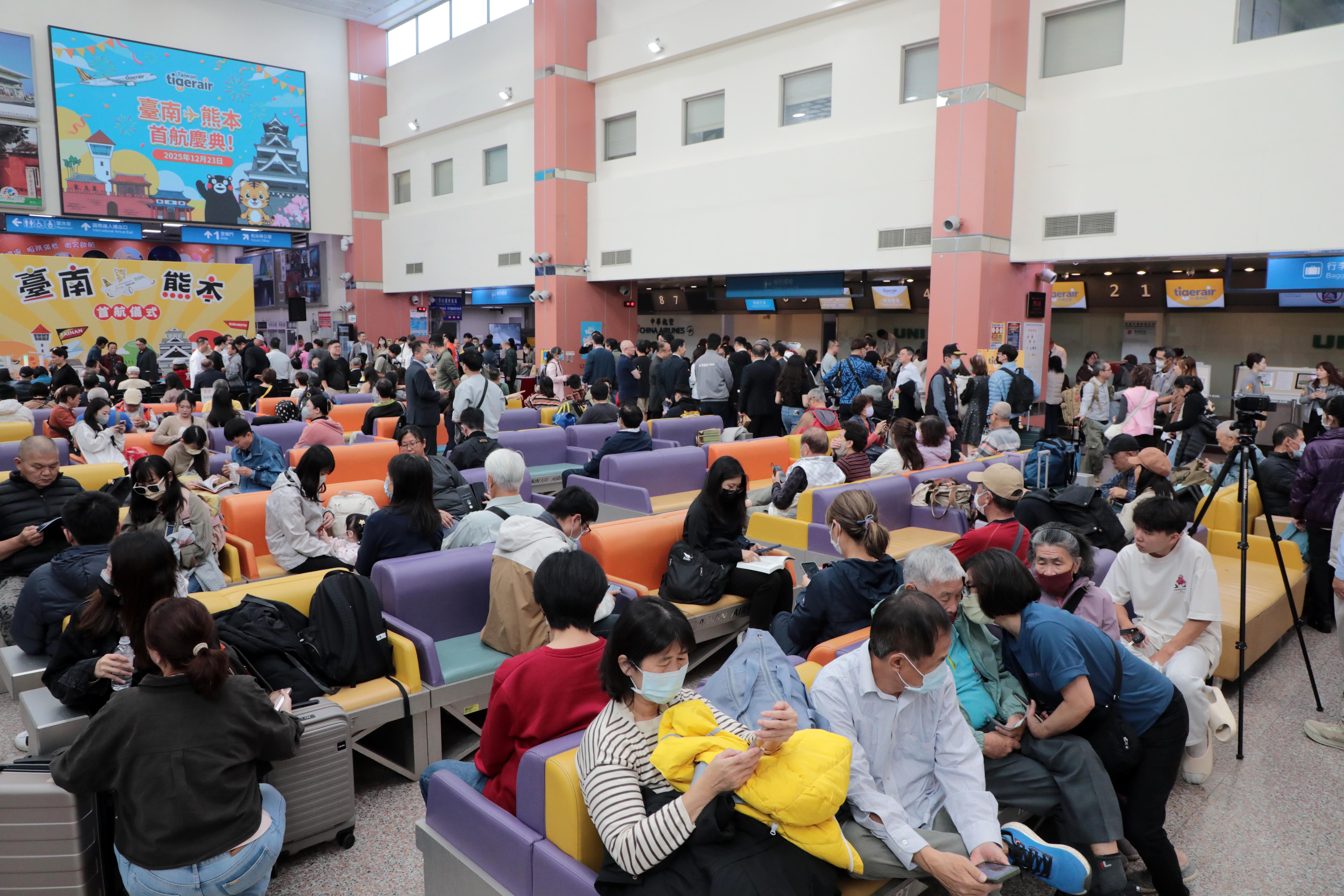 台南直飛日本熊本 今日正式啟航 黃偉哲宣佈台南國際航線再添里程碑