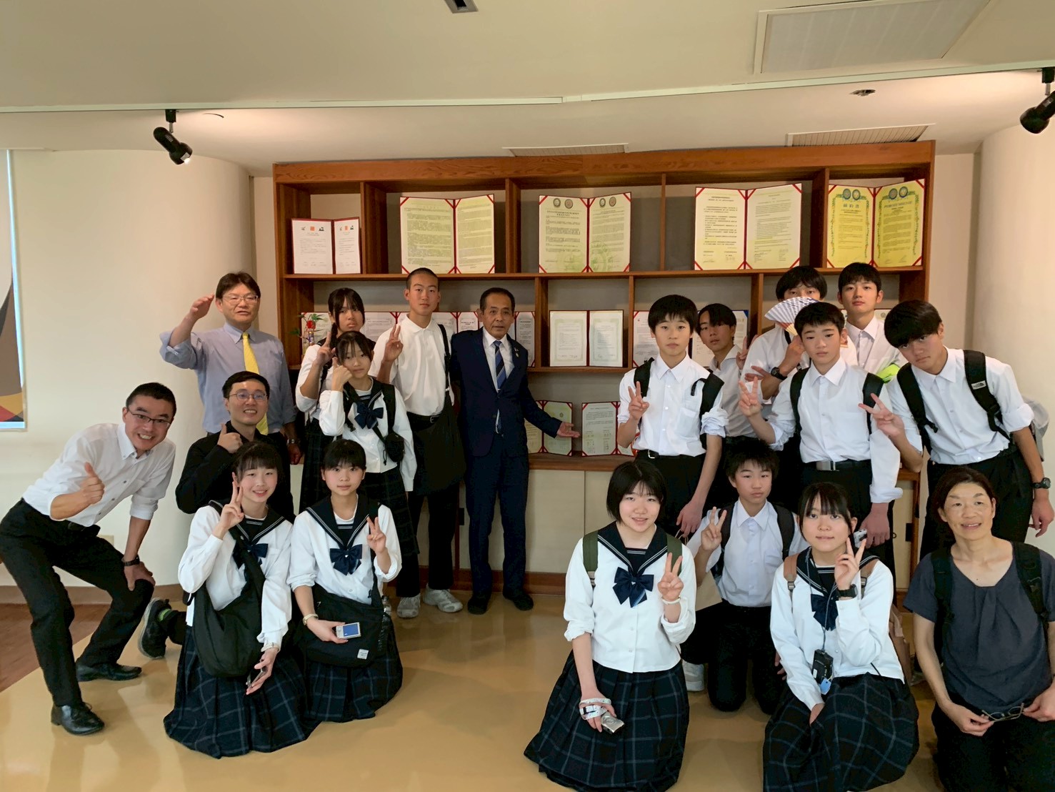 黃偉哲市長熱烈歡迎友誼市群馬縣水上町教育旅行團 阿部賢一町長率師生深入體驗台南魅力