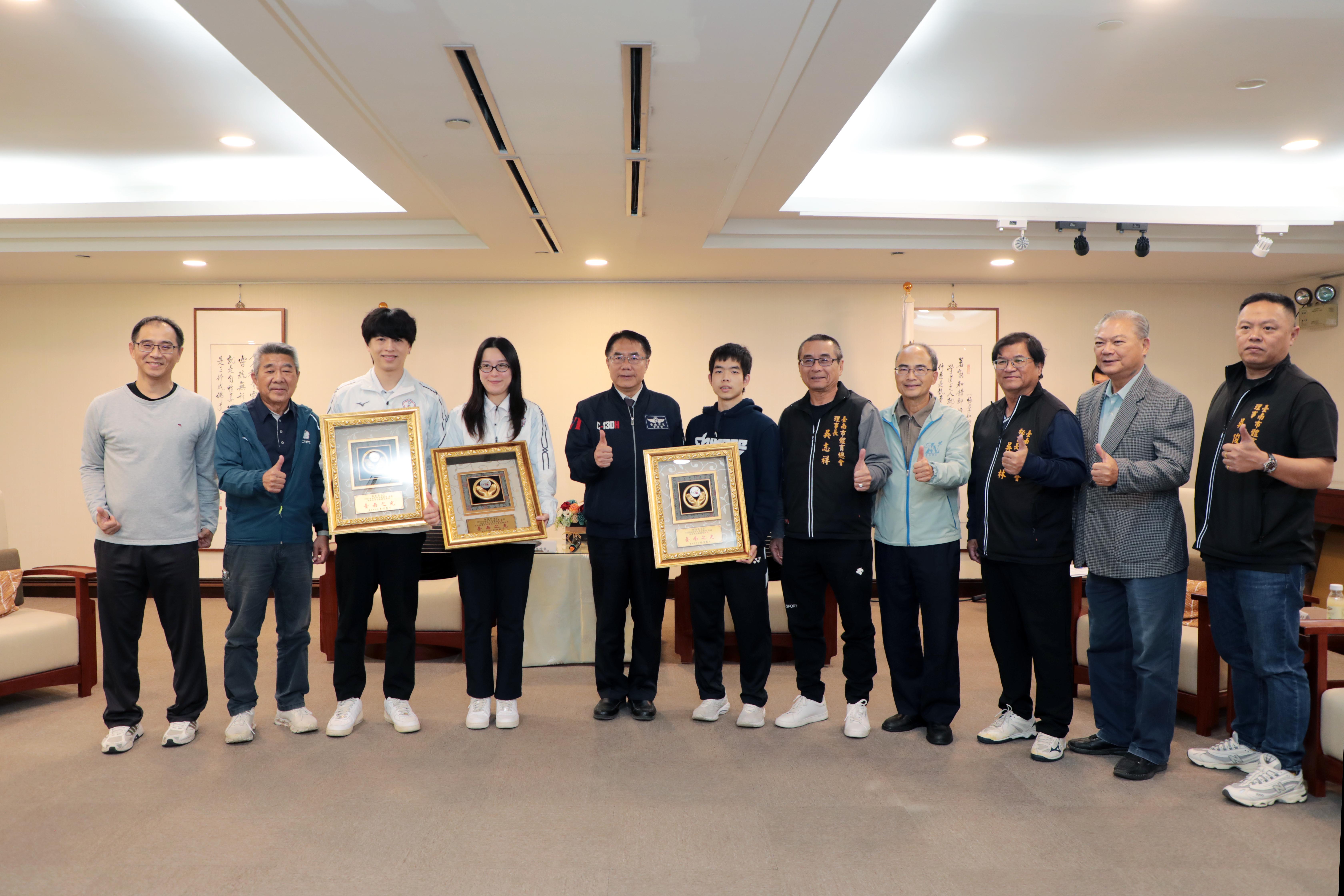 2025達福林匹克運動會台南勇奪1金1銀3銅佳績 黃偉哲表揚嘉勉選手