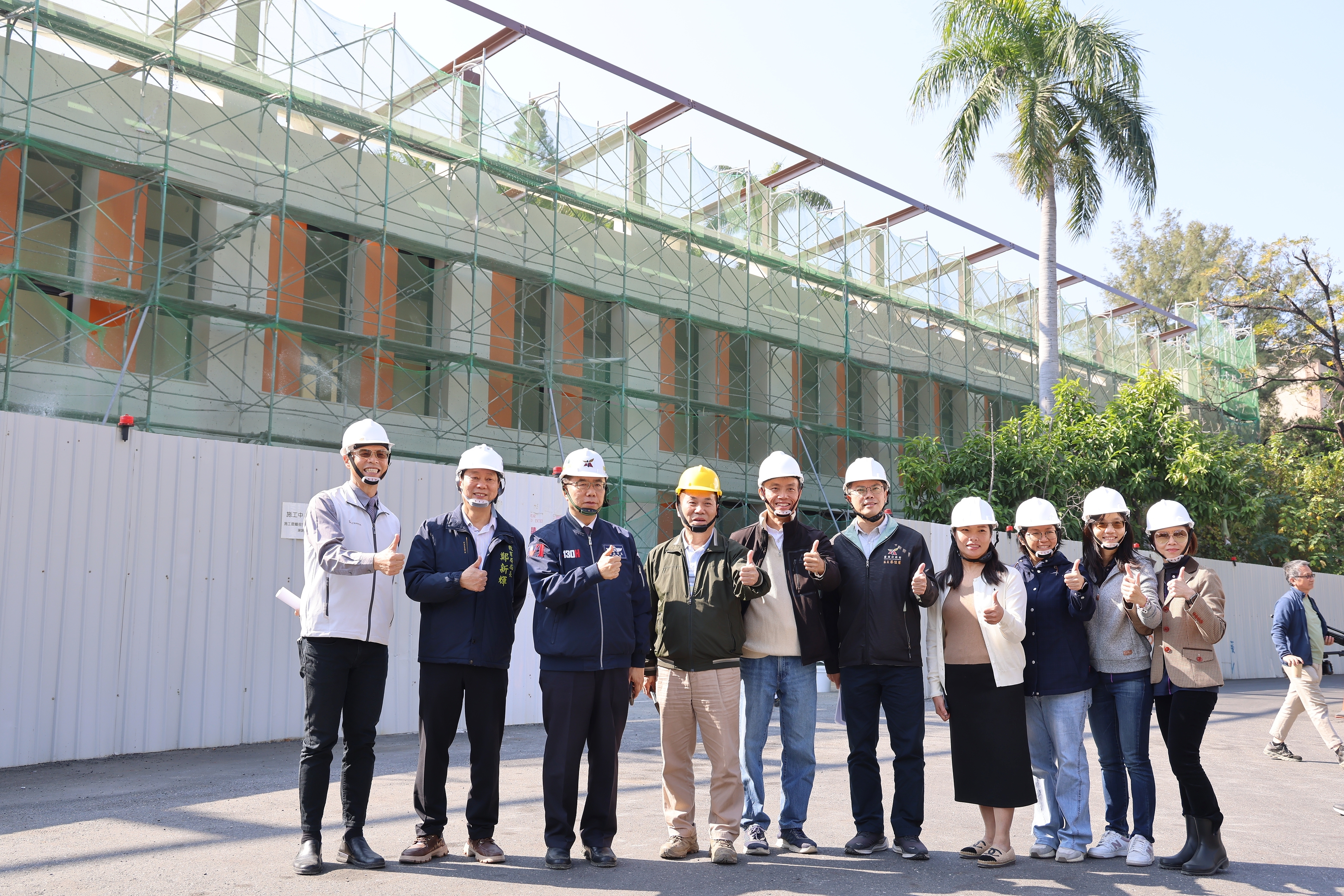 中山國中新教學行政大樓115學年度將啟用 黃偉哲視察工程進度盼提供優質環境