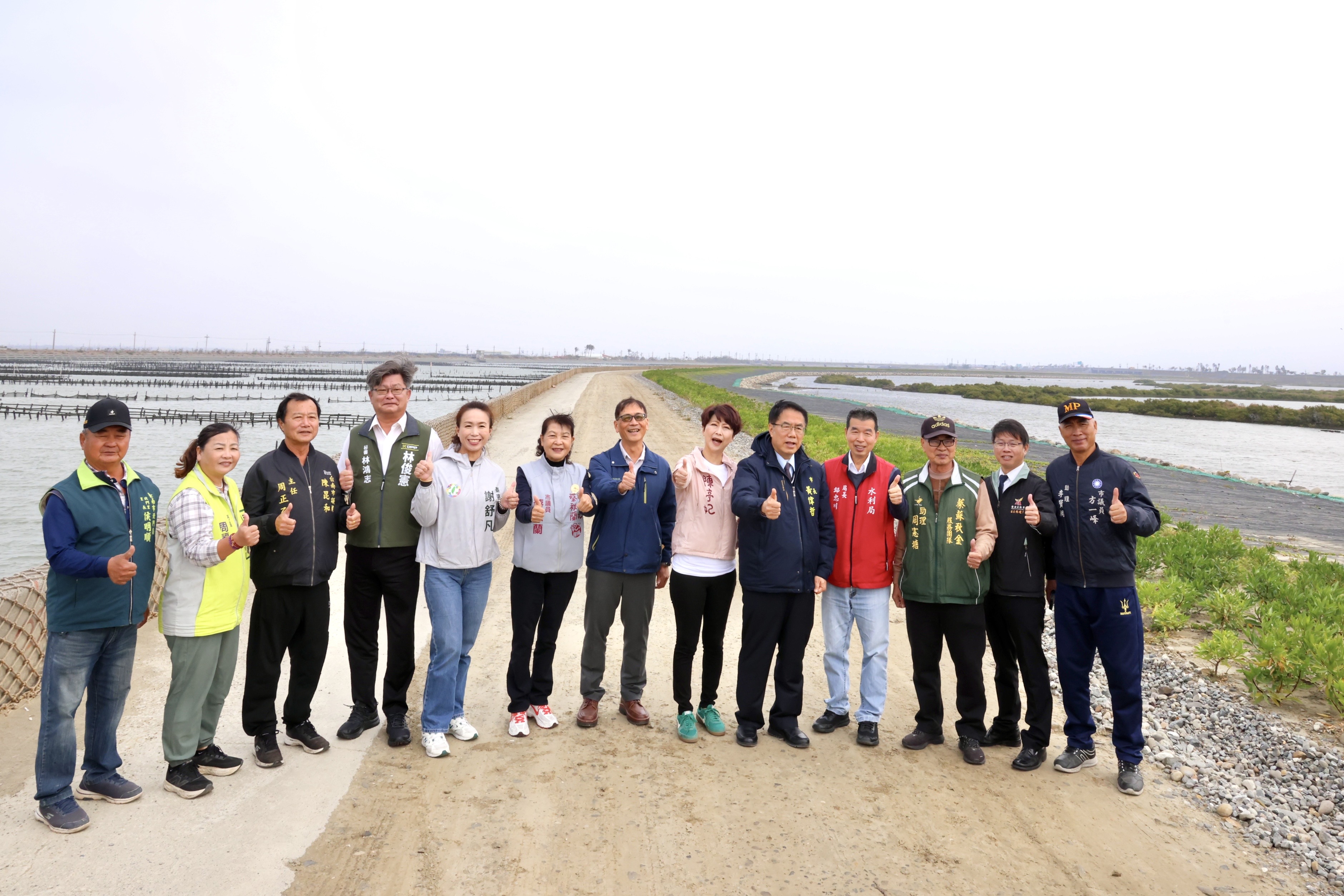 北門區頭港排水治理工程竣工 黃偉哲：兼顧防洪安全與濕地生態共創雙贏