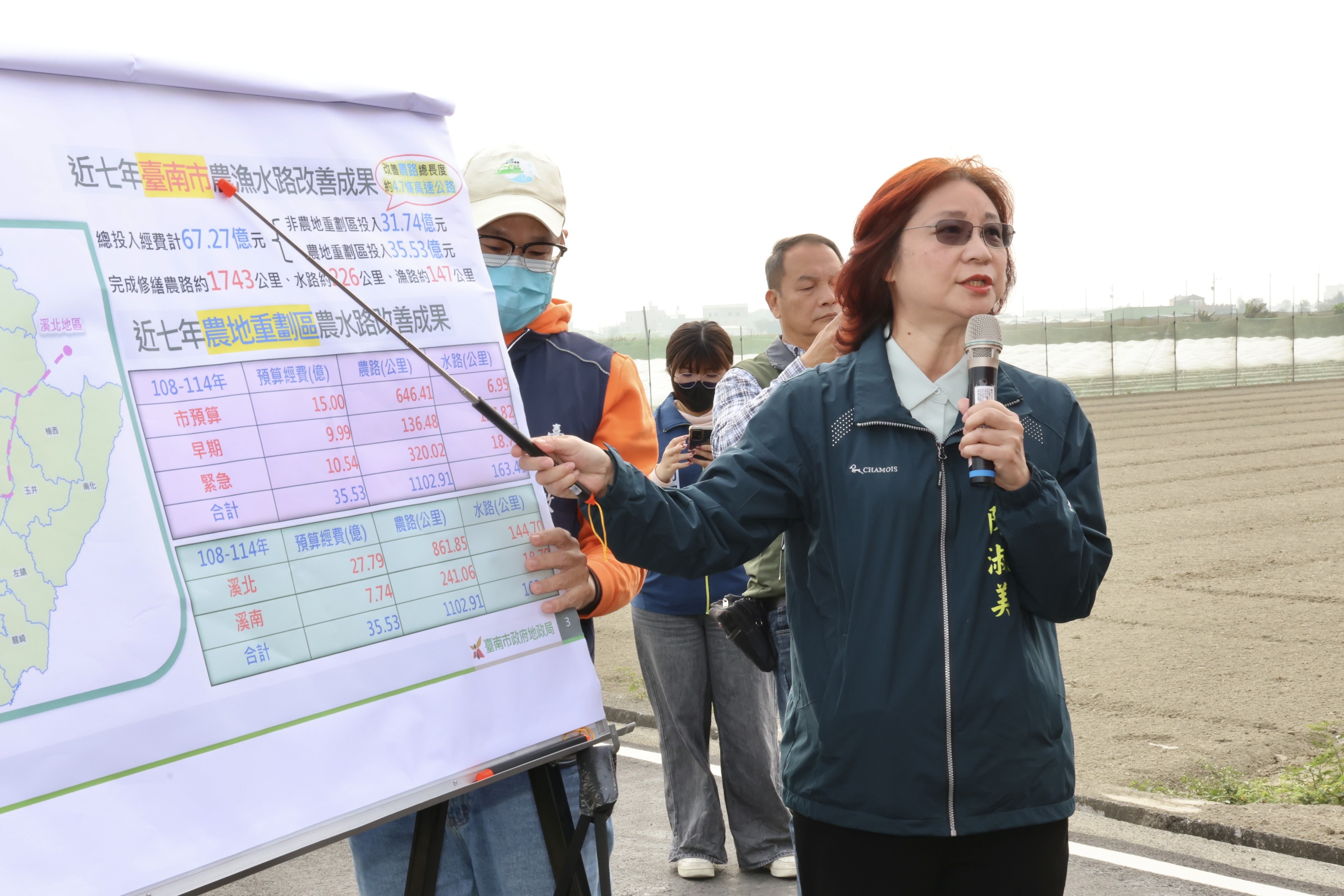 台南農水路7年改善4.7條高速公路 黃偉哲邀中央視察盼持續重視基層建設需求