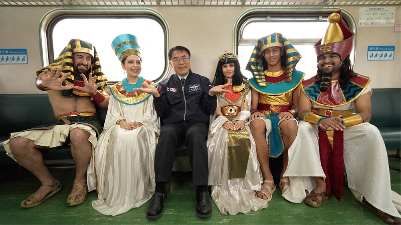 奇美大展《埃及之王：法老》開展 觀旅局推法老遊臺南 黃偉哲拍KUSO影片邀民眾分享抽50張門票