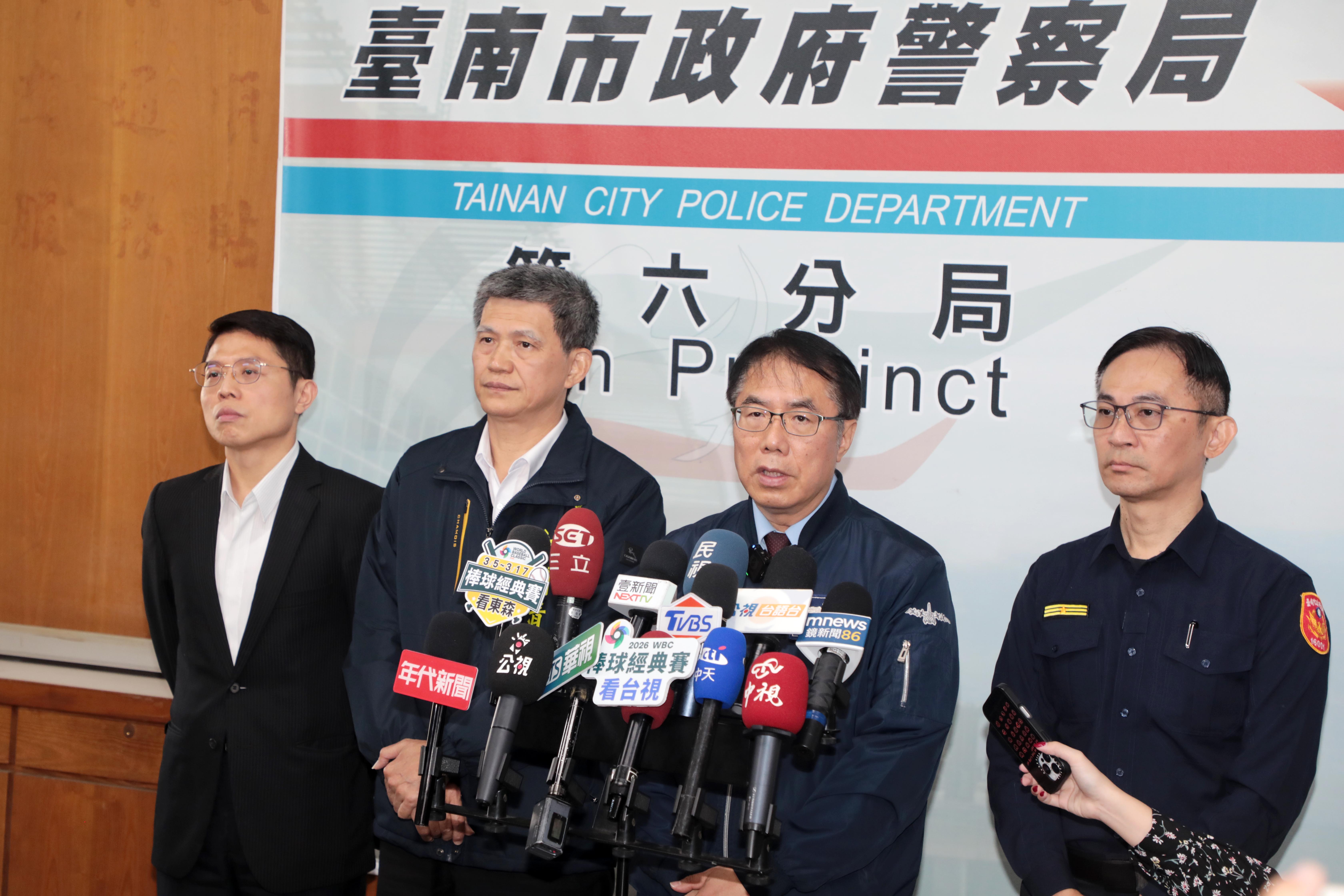 隨機傷人案南區金華所警員即時衝出制止  黃偉哲感謝英勇保護市民守護社會安全