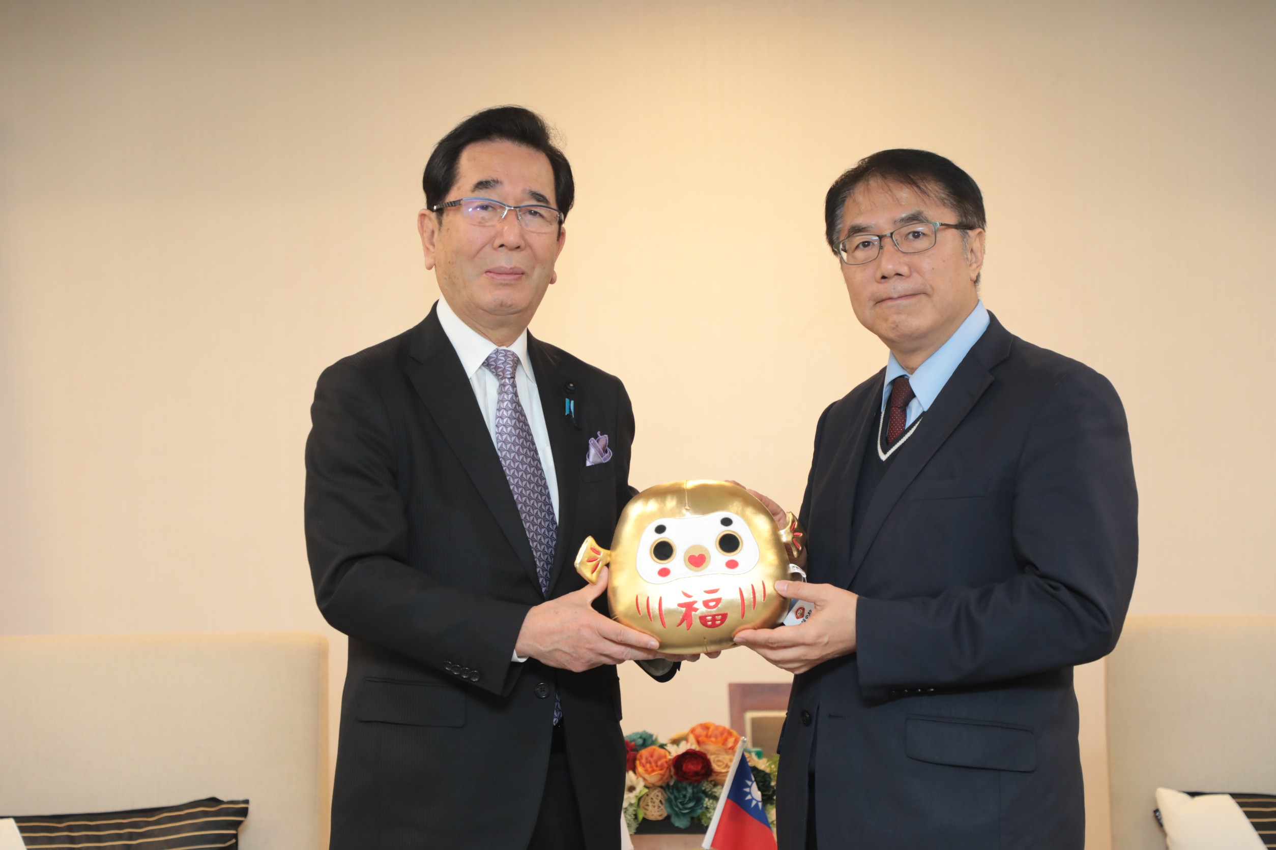 山口縣議會島田教明會長拜會黃偉哲 雙邊交流朝向多元化發展