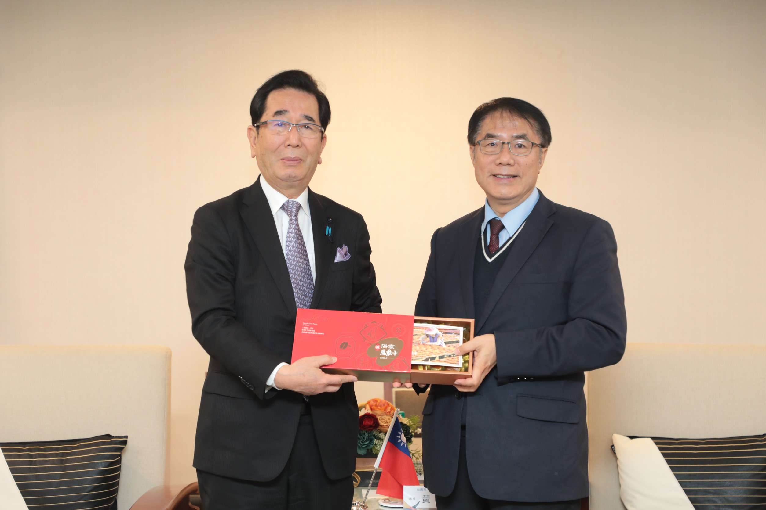 山口縣議會島田教明會長拜會黃偉哲 雙邊交流朝向多元化發展