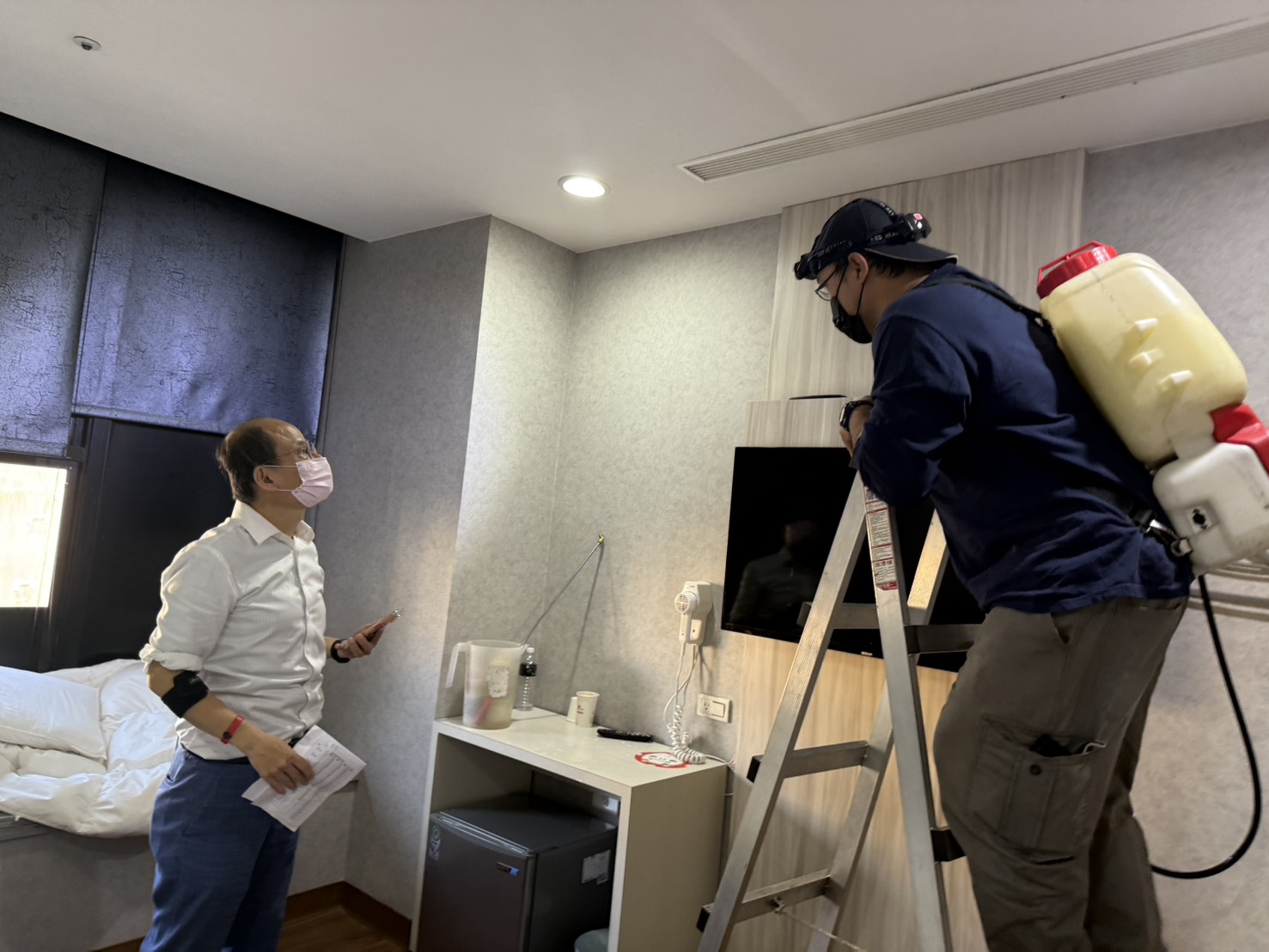 觀旅局與衛生局聯合稽查 確保旅宿環境衛生