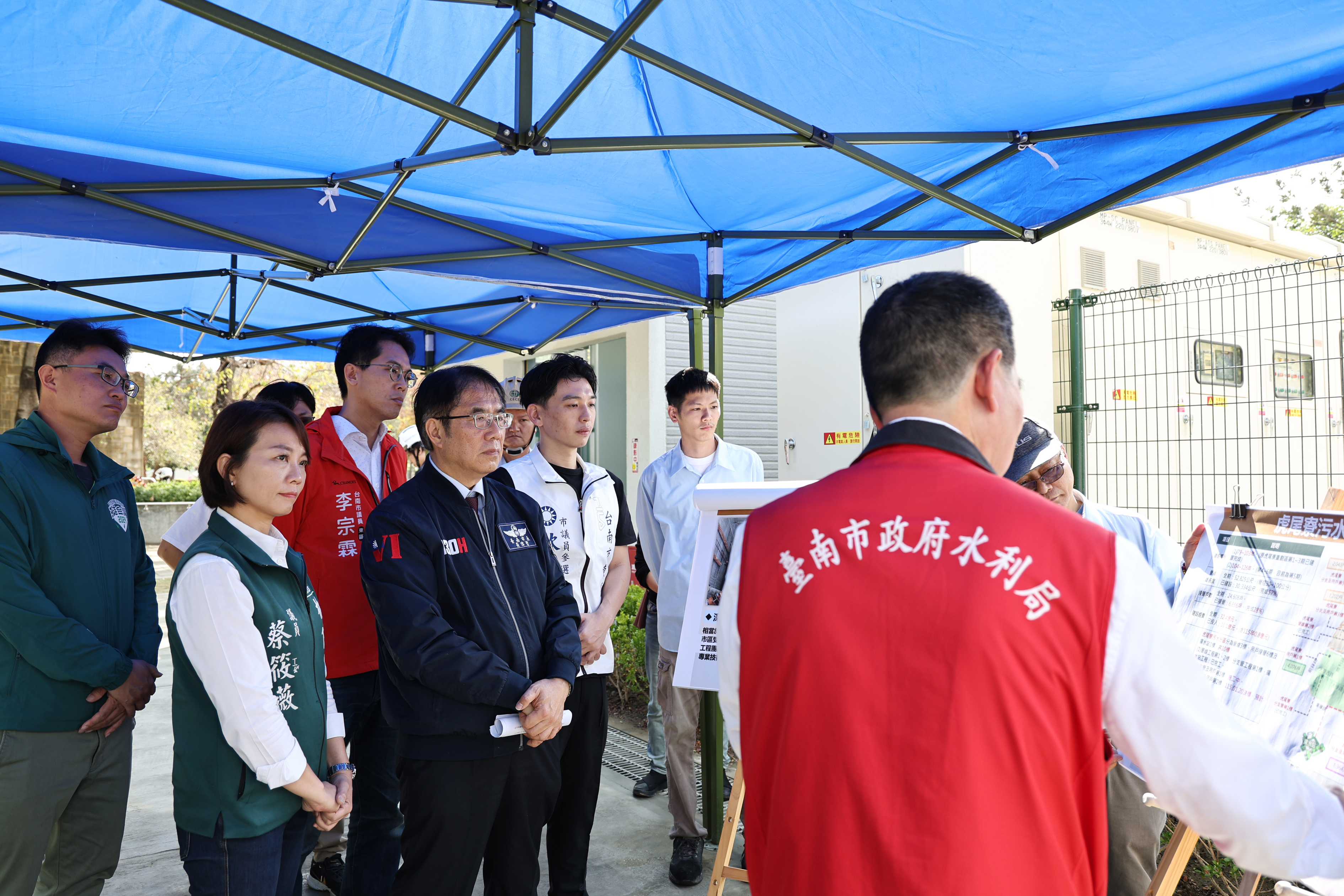 黃偉哲視察虎尾寮污水下水道工程　推動接管建設提升城市環境品質
