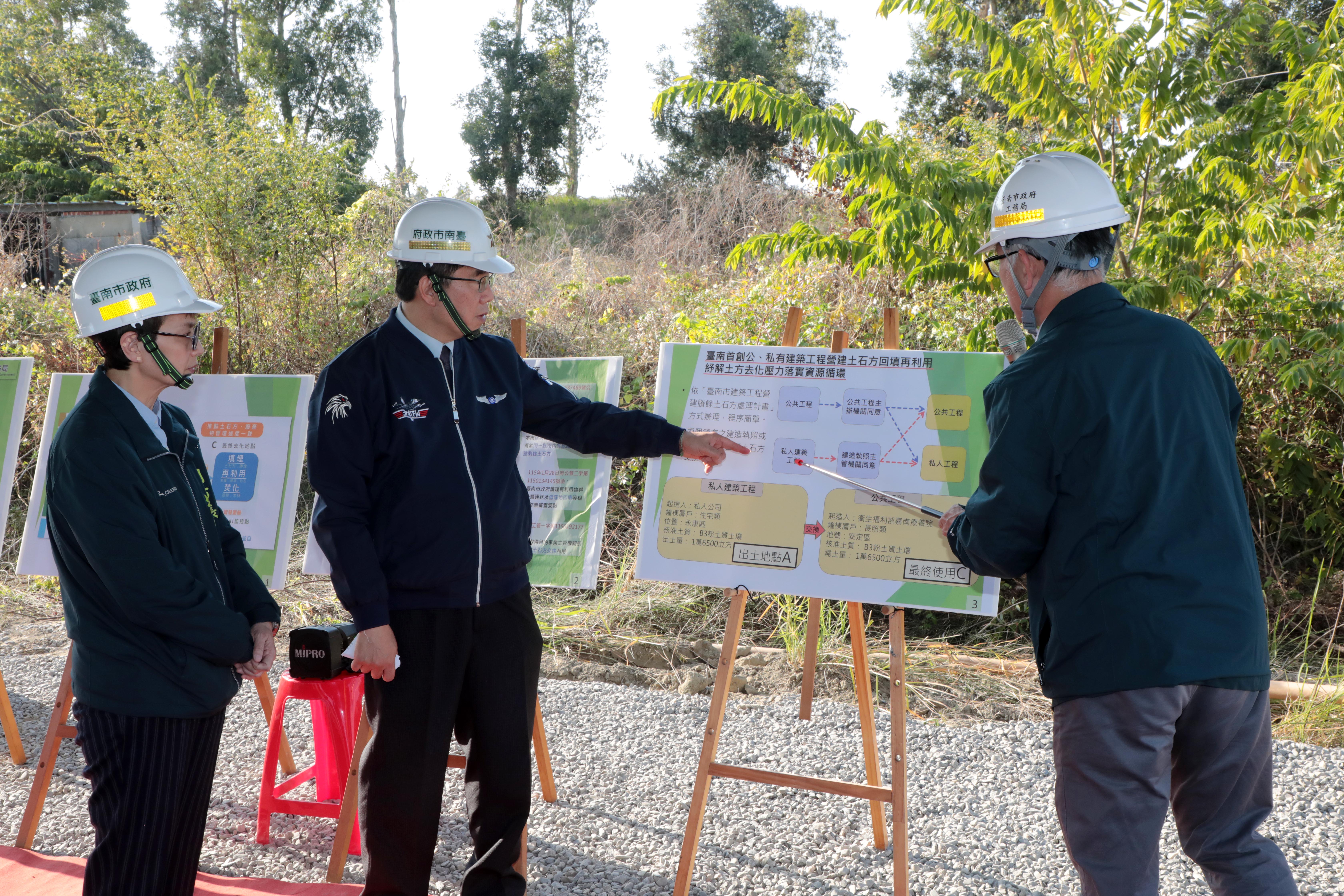 台南首創營建剩餘土方去化模式  黃偉哲肯定資源循環落實雙贏