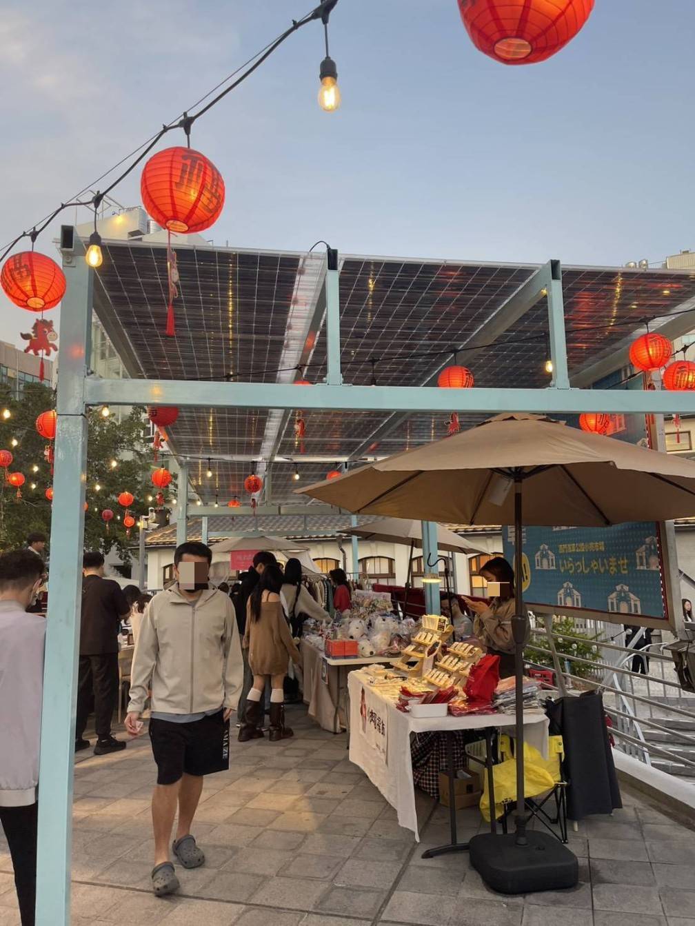 南市府助商圈聚人潮，光電儲能結合遮蔭創造多贏！