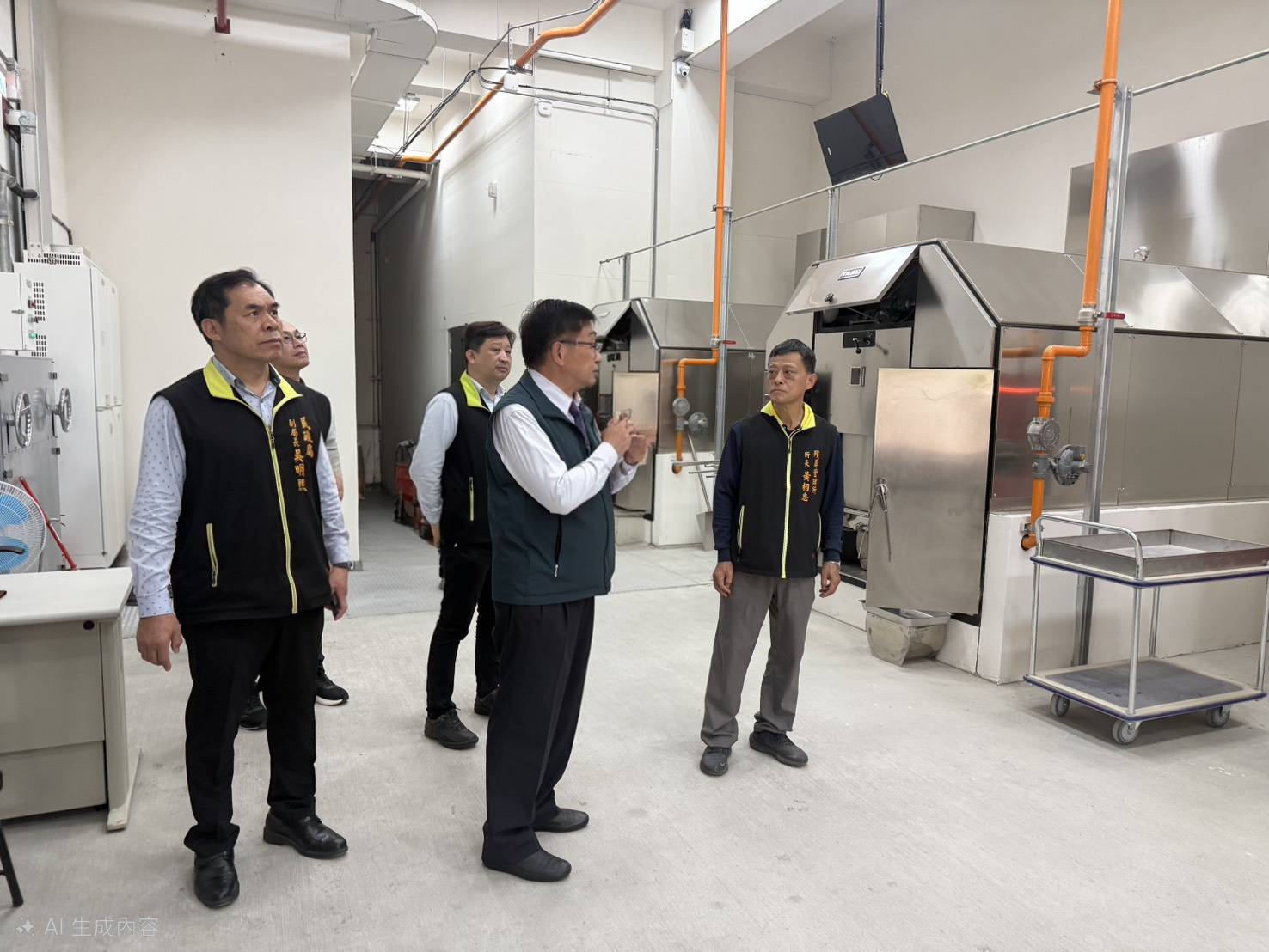 副市長姜淋煌視察南區第一火化場營運情形 期勉同仁秉持同理心精進殯葬服務