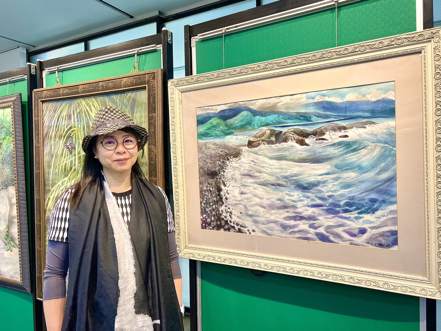 陳妃婷中西畫創作個展｜愛如潮水 情感詩篇躍然紙上，生命之愛倘佯山水