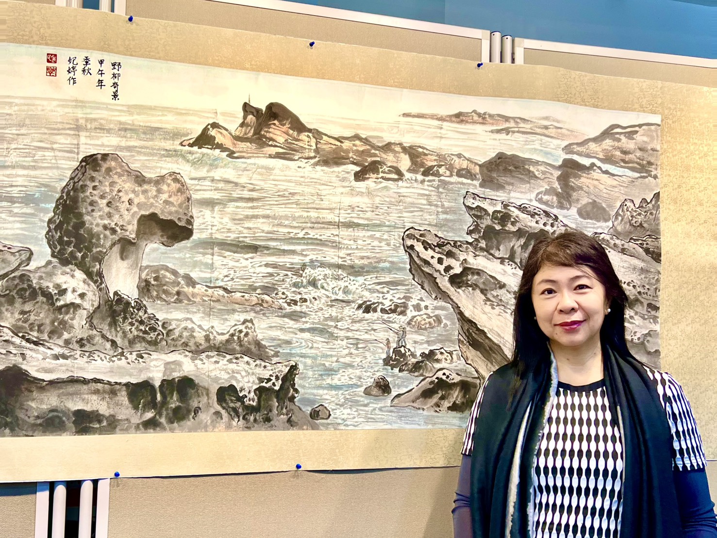 陳妃婷中西畫創作個展｜愛如潮水 情感詩篇躍然紙上，生命之愛倘佯山水