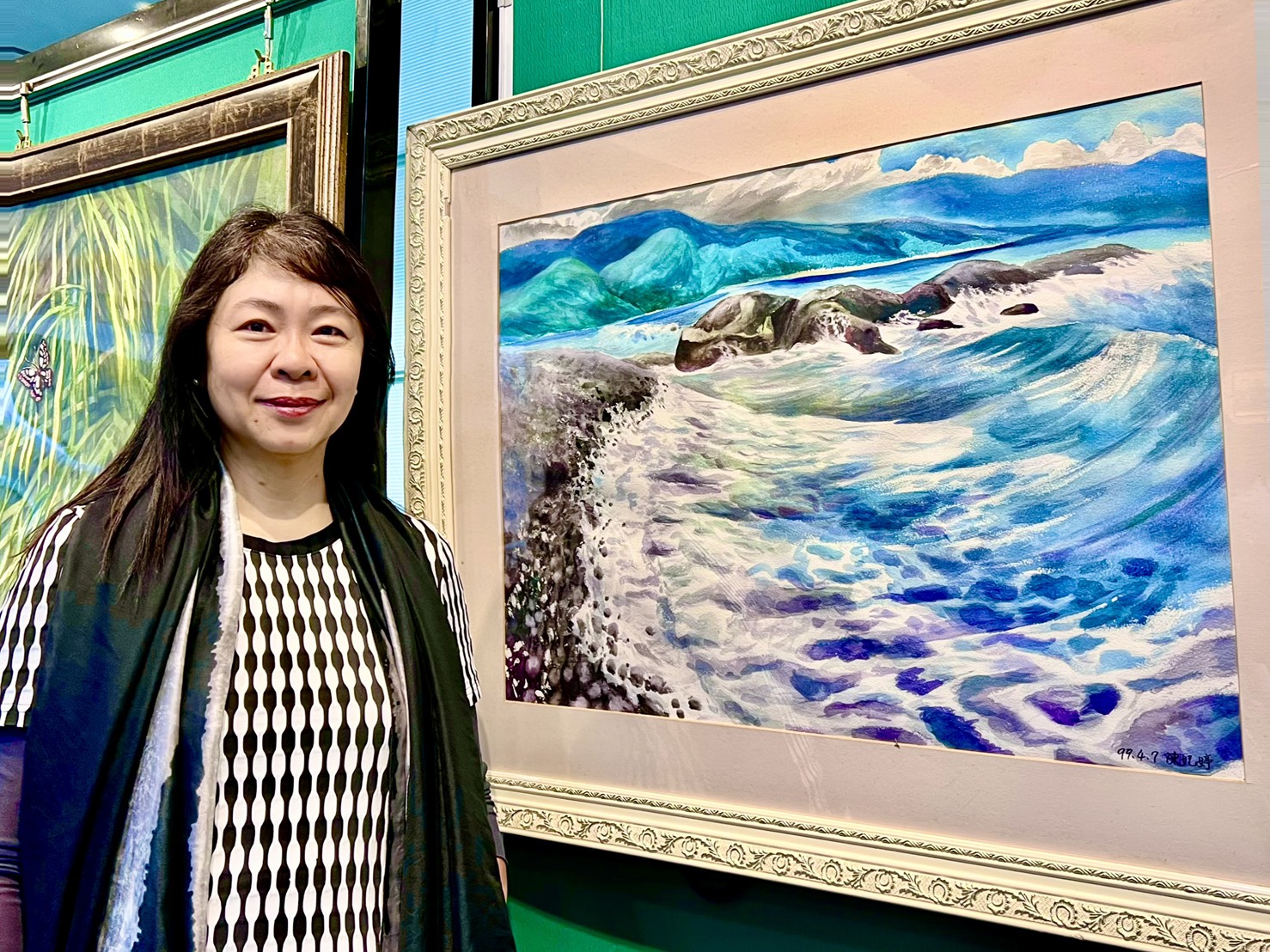 陳妃婷中西畫創作個展｜愛如潮水 情感詩篇躍然紙上，生命之愛倘佯山水