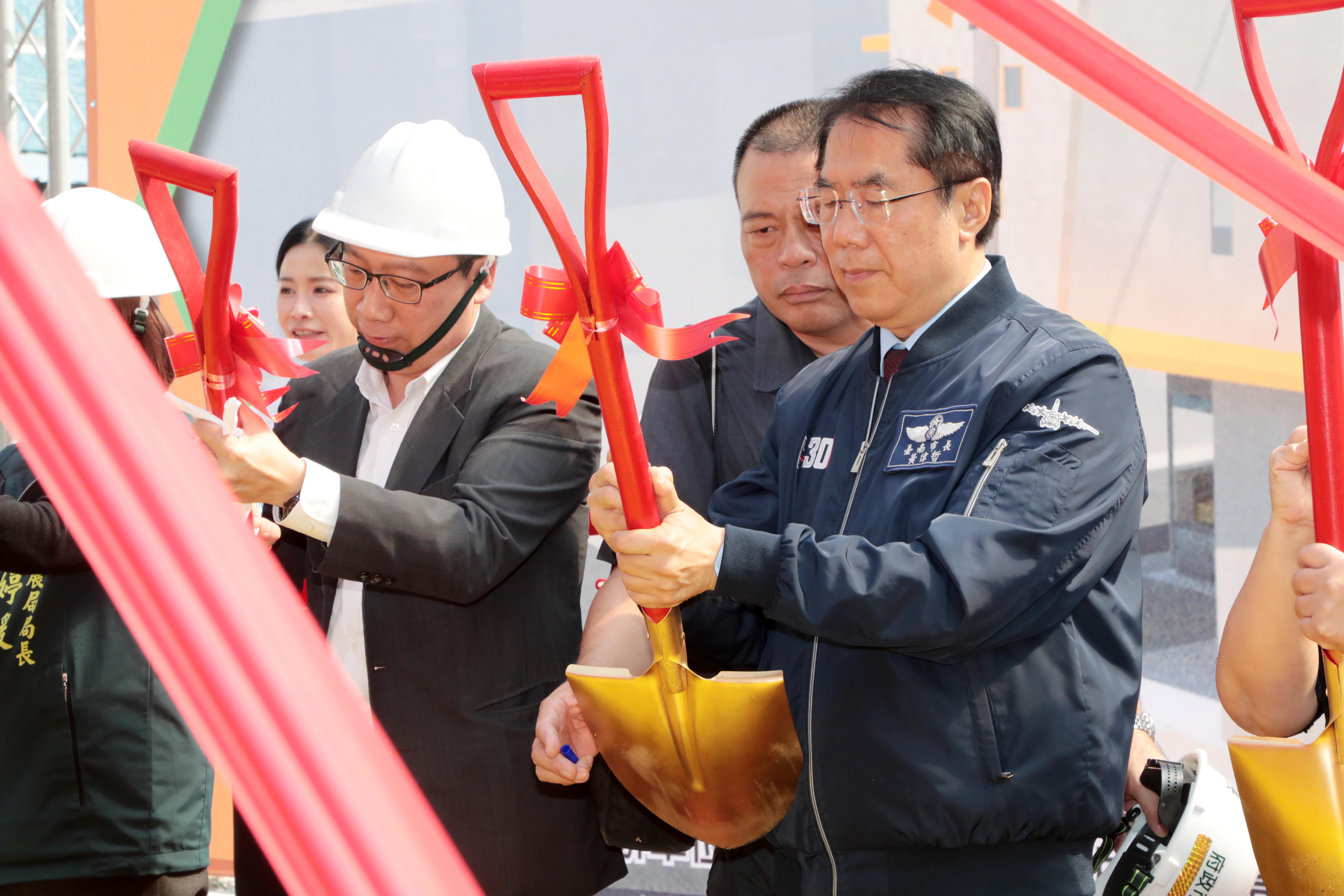 黃偉哲主持中洲市場重建動土 斥資四千萬打造仁德民生新地標