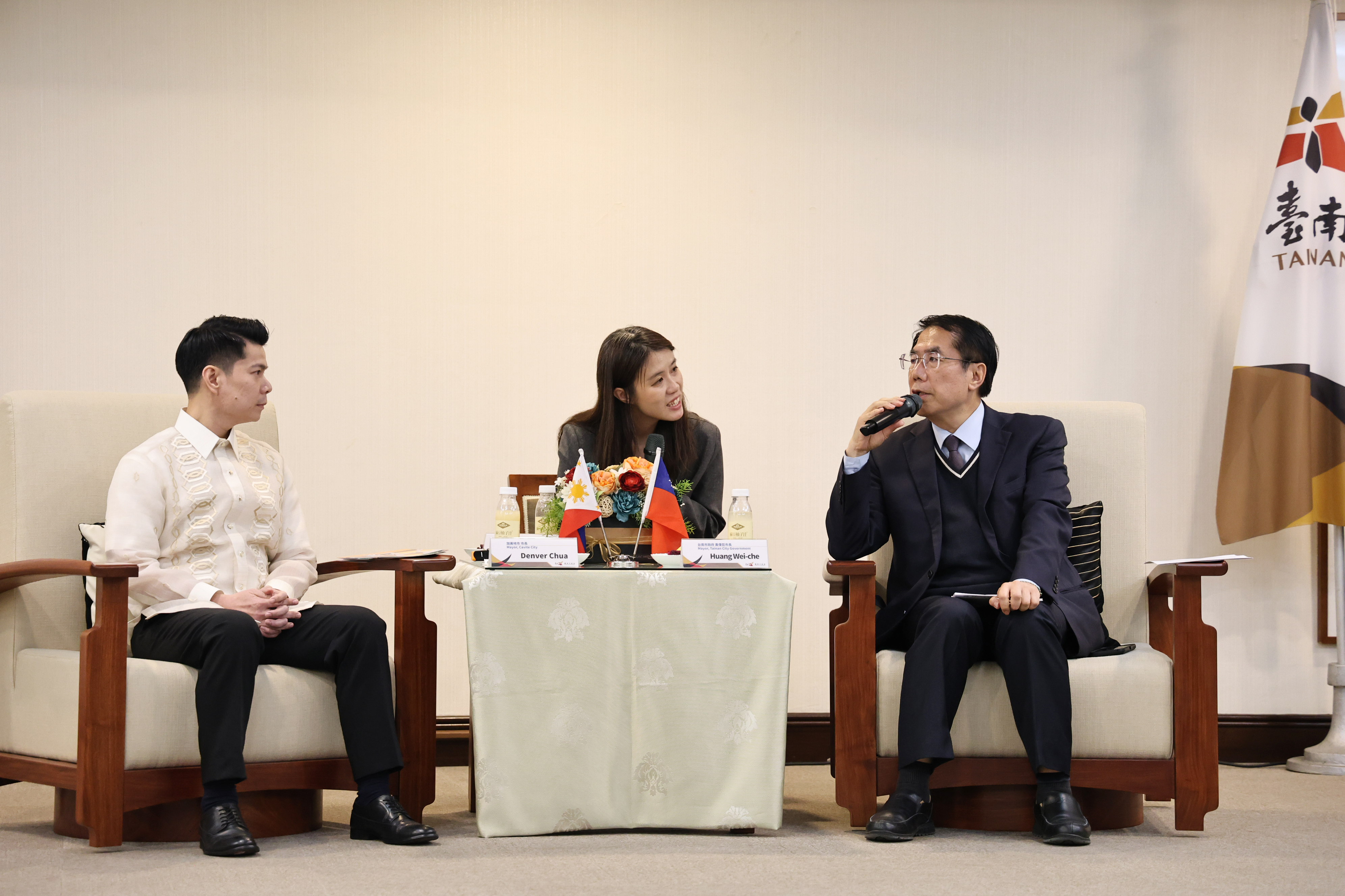 黃偉哲城市外交再添成果 菲律賓姊妹市加美地市長率團回訪台南