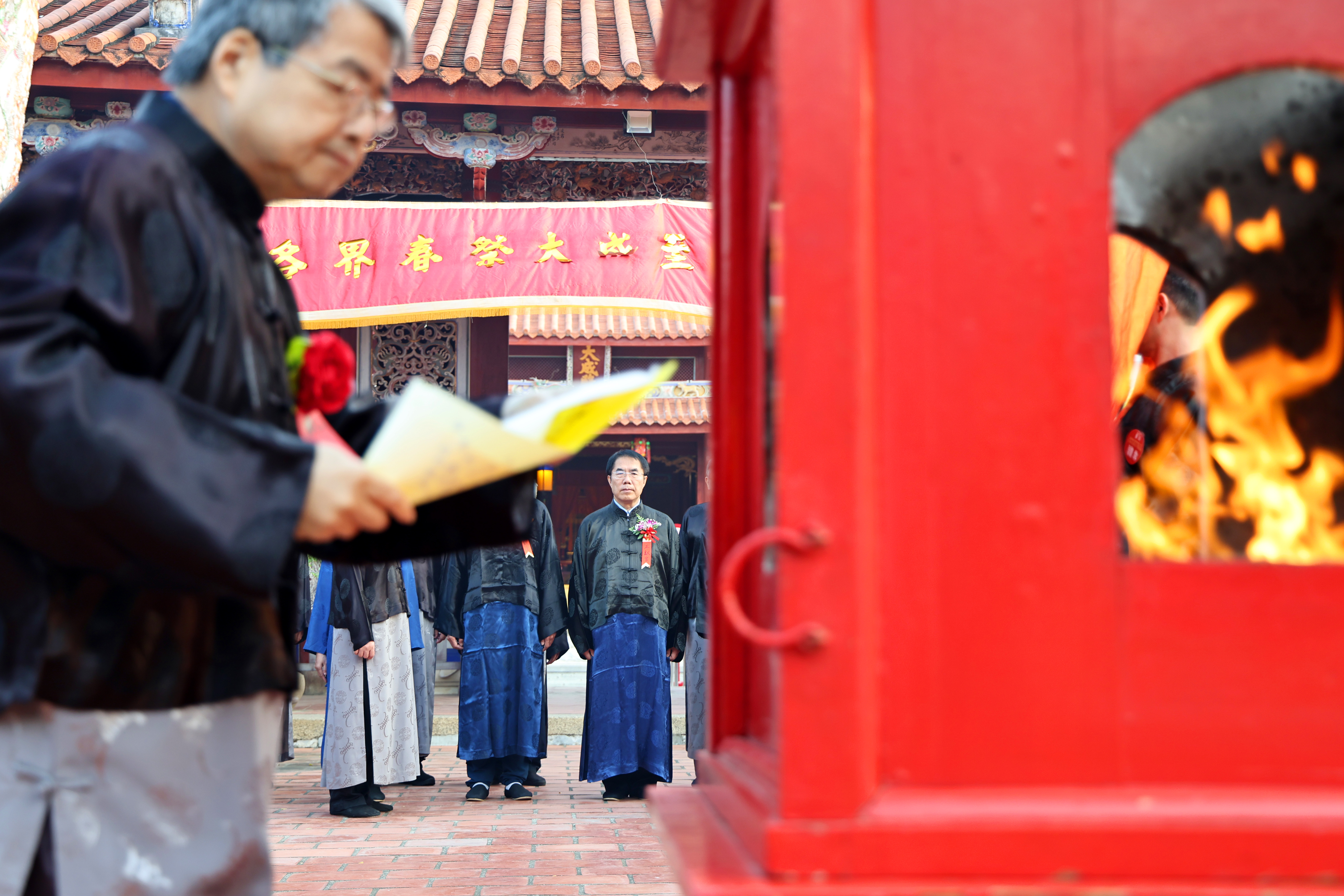 春祭大成至聖先師孔子釋奠典禮今登場 黃偉哲率各界循古禮展現文化底蘊