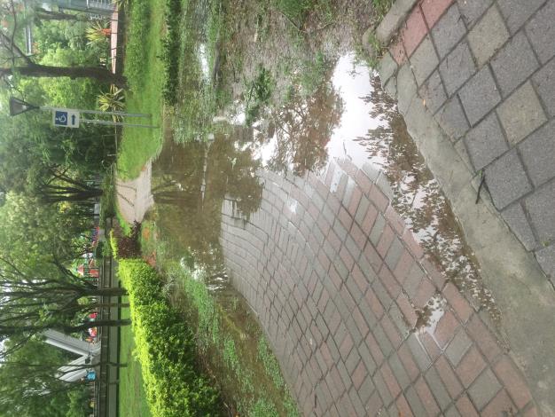 強降雨時部分路段積水嚴重