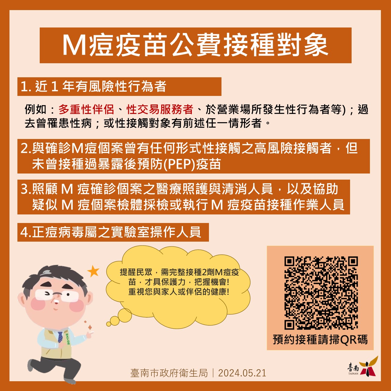 M痘病毒再進化，不可掉以輕心！符合M痘疫苗接種對象應儘速完成施打，完成2劑保護力高達九成！