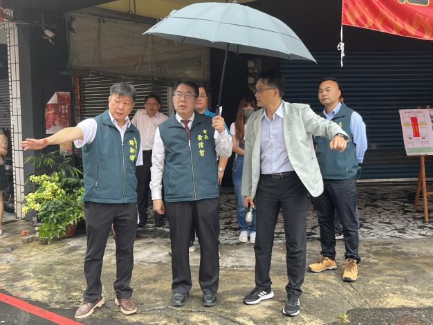 守護學生安心通學 臺南市長黃偉哲視察後甲國中通學環境改善成果