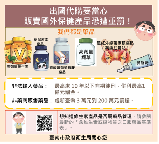 出國代購要當心，販賣國外保健產品恐遭重罰！