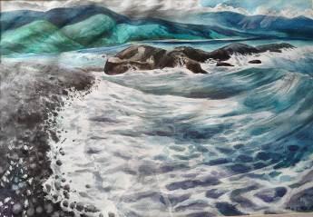 臺南市政府民治市政中心藝文展：陳妃婷中西畫創作個展--愛如潮水