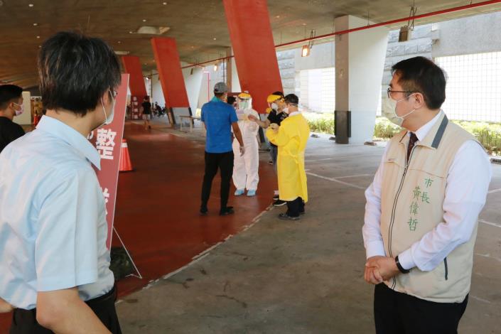 Tainan Sets Up COVID-19 Screening Station in Science Park 1