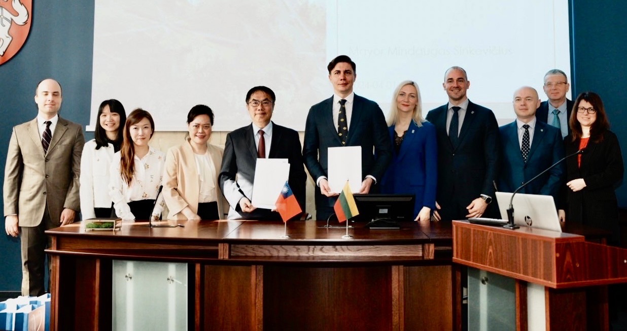 Tainan Mayor Visits And Signs Partnership Agreement With Lithuanian City Jonava, Marking New Milestone For Taiwan-Lithuania Friendship