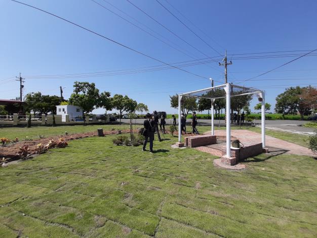 圖7.新營姑爺與明道大學生創作的營造案，形成在地的大型綠地開放空間。