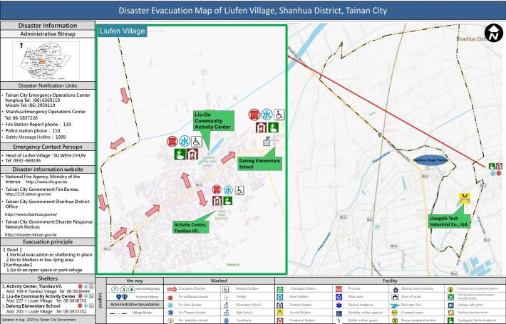 Disaster Evacuation Map of Liufen Village（六分里英文版）.JPG