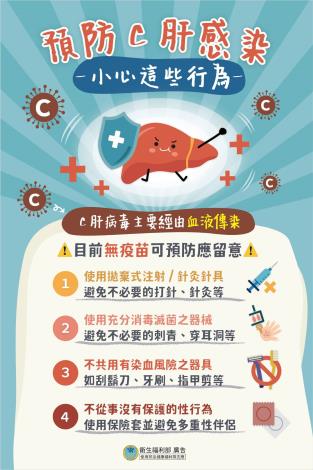 「預防C肝感染」海報