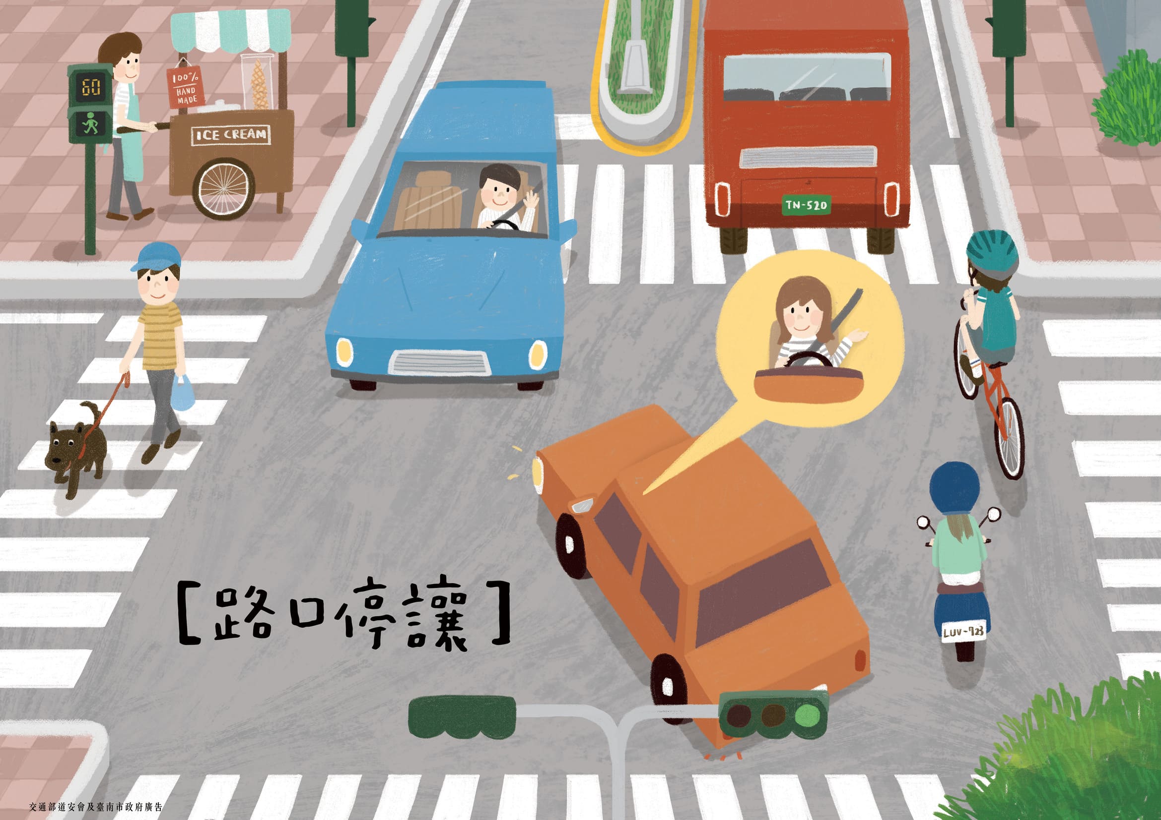 路口禮讓運動，我OK，你先過
