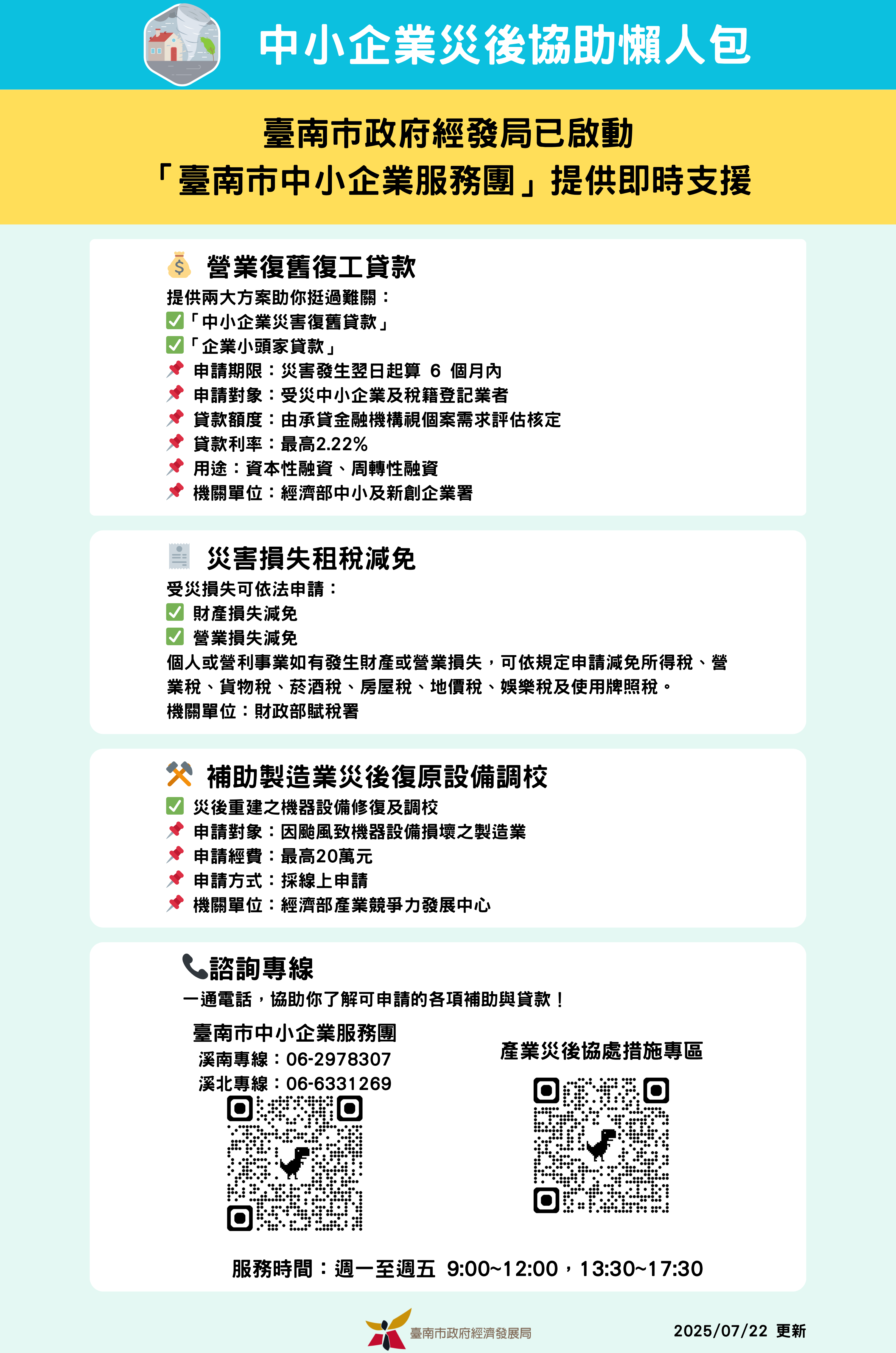 中小企業災後協助