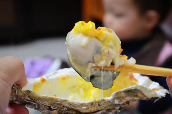 臺南牡蠣美食-焗烤鮮蚵照片