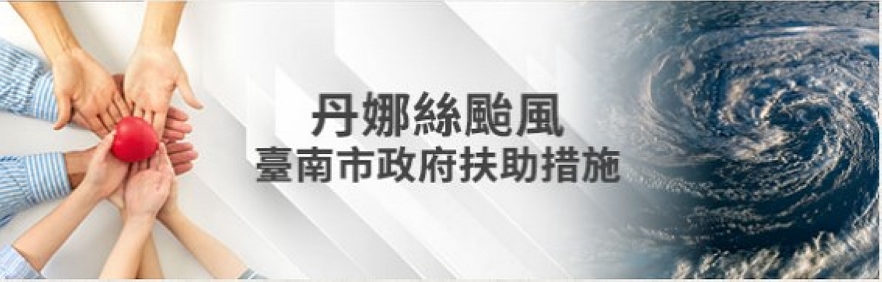 丹娜絲颱風臺南市政府扶助措施