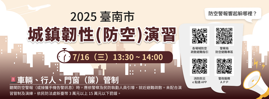 2025城鎮韌性防空演習