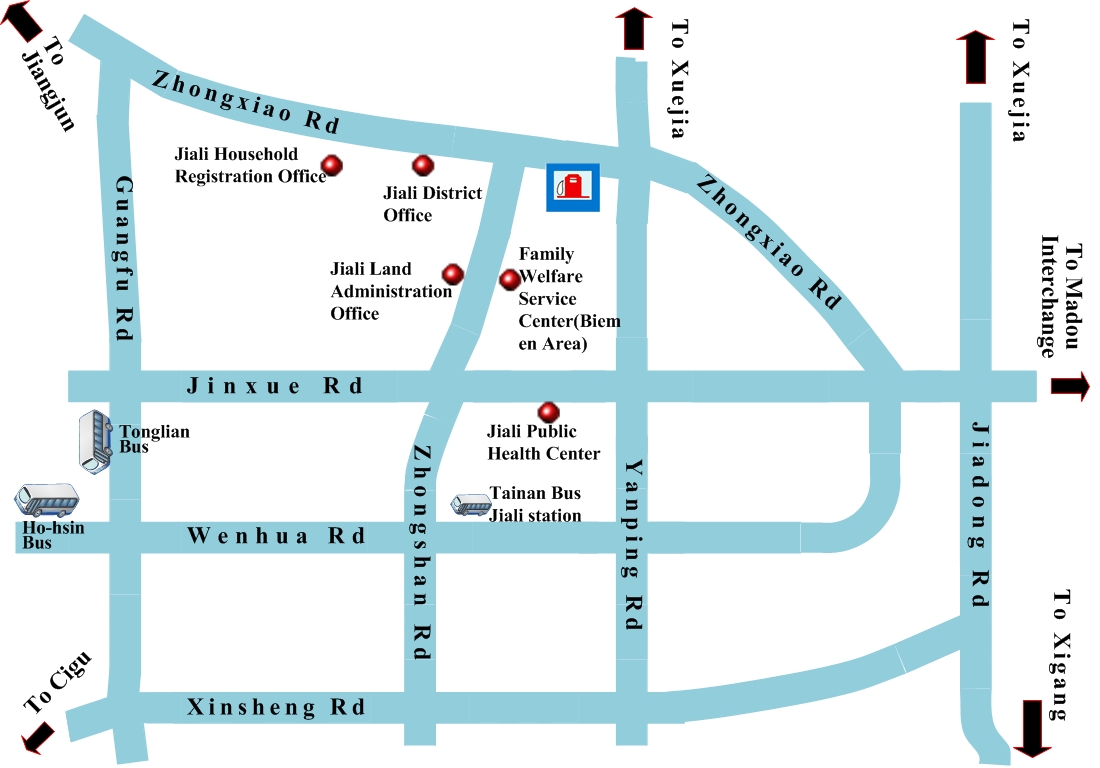Map of Jiali