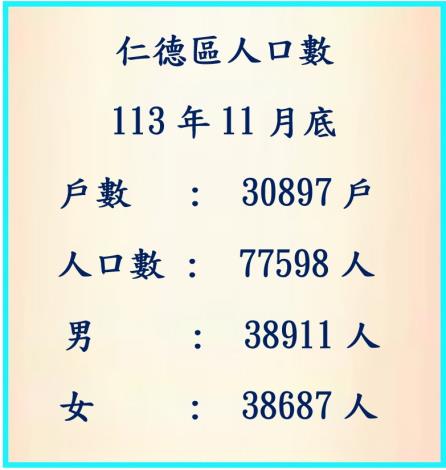 113年11人口數