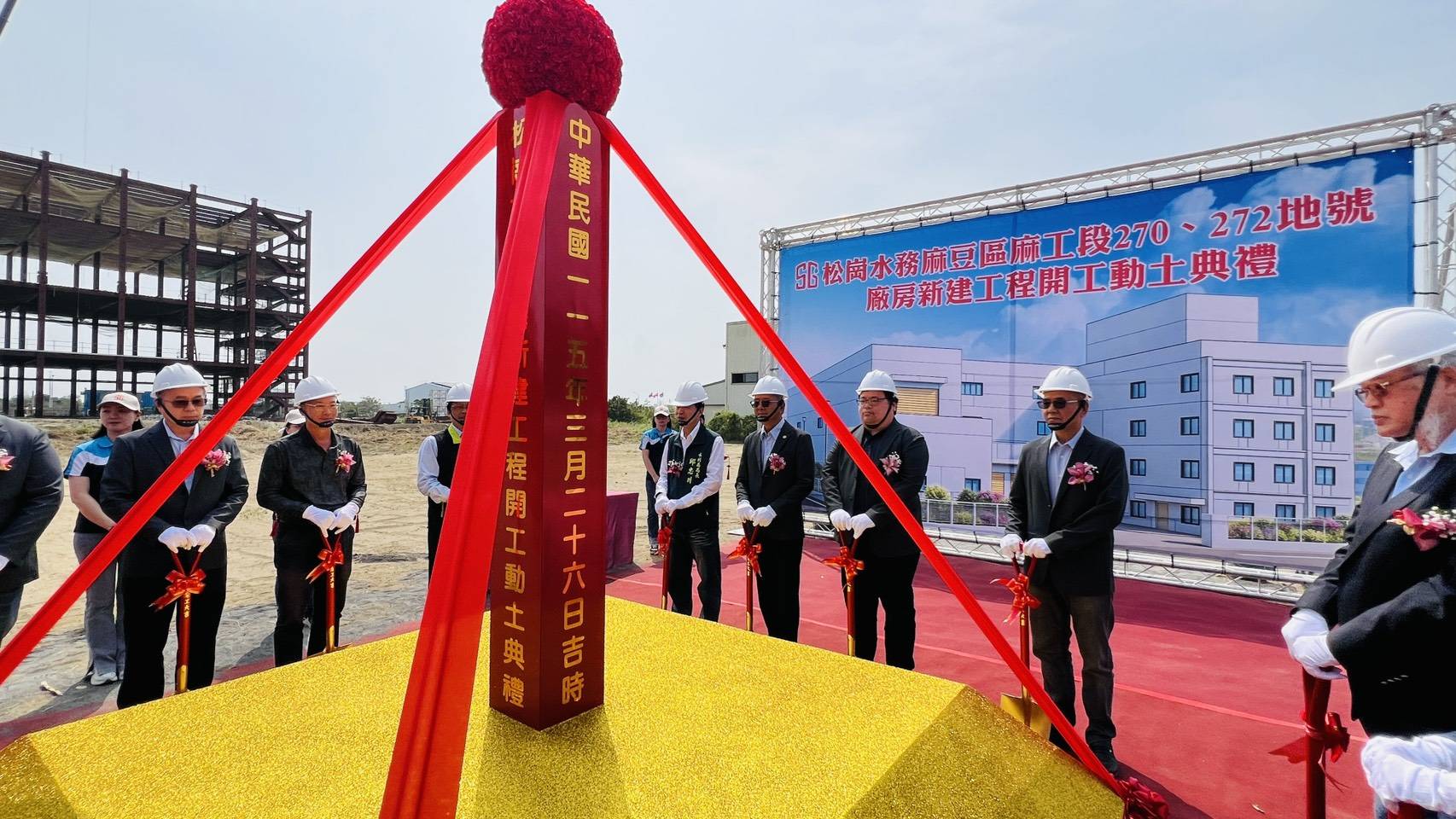 台南市治水好幫手進駐麻豆工業區生產移動式抽水機，加強防洪靱性
