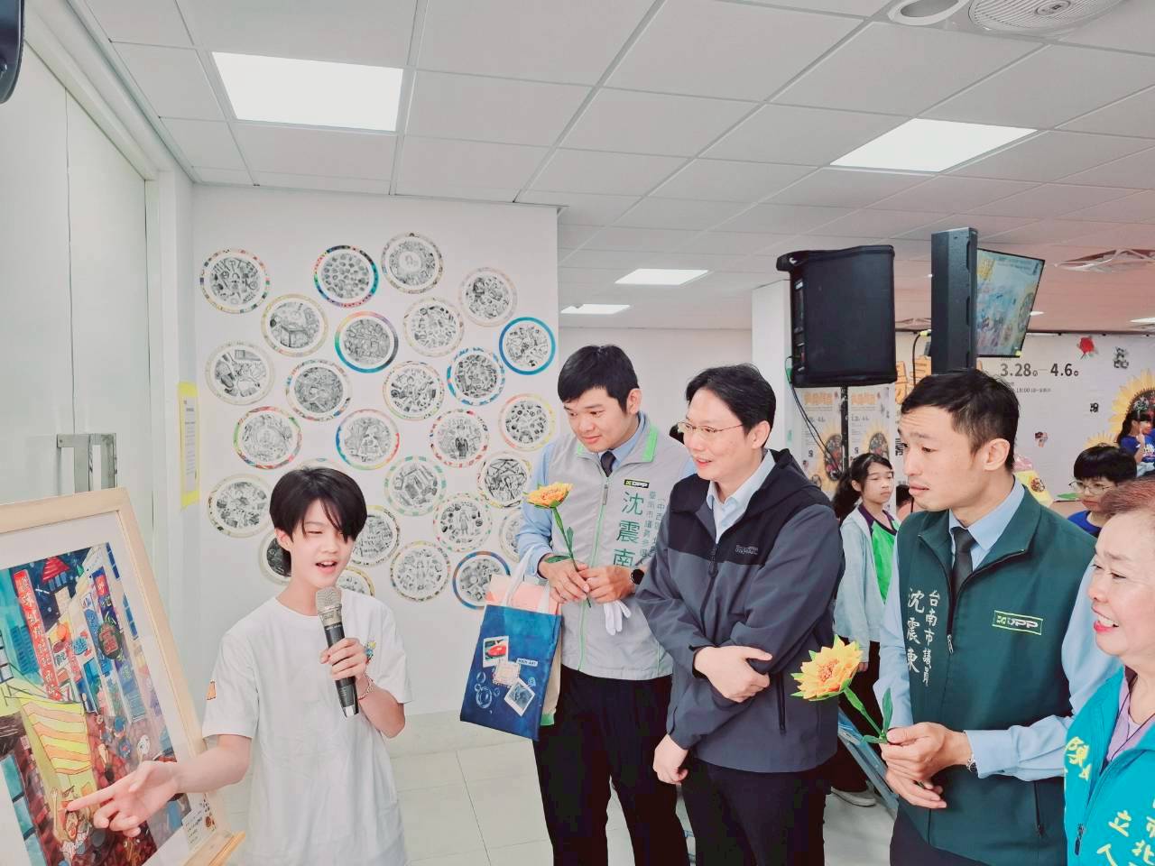 立人國小、民德國中美術藝才班「向陽美展」盛大開幕 傳承藝術底蘊