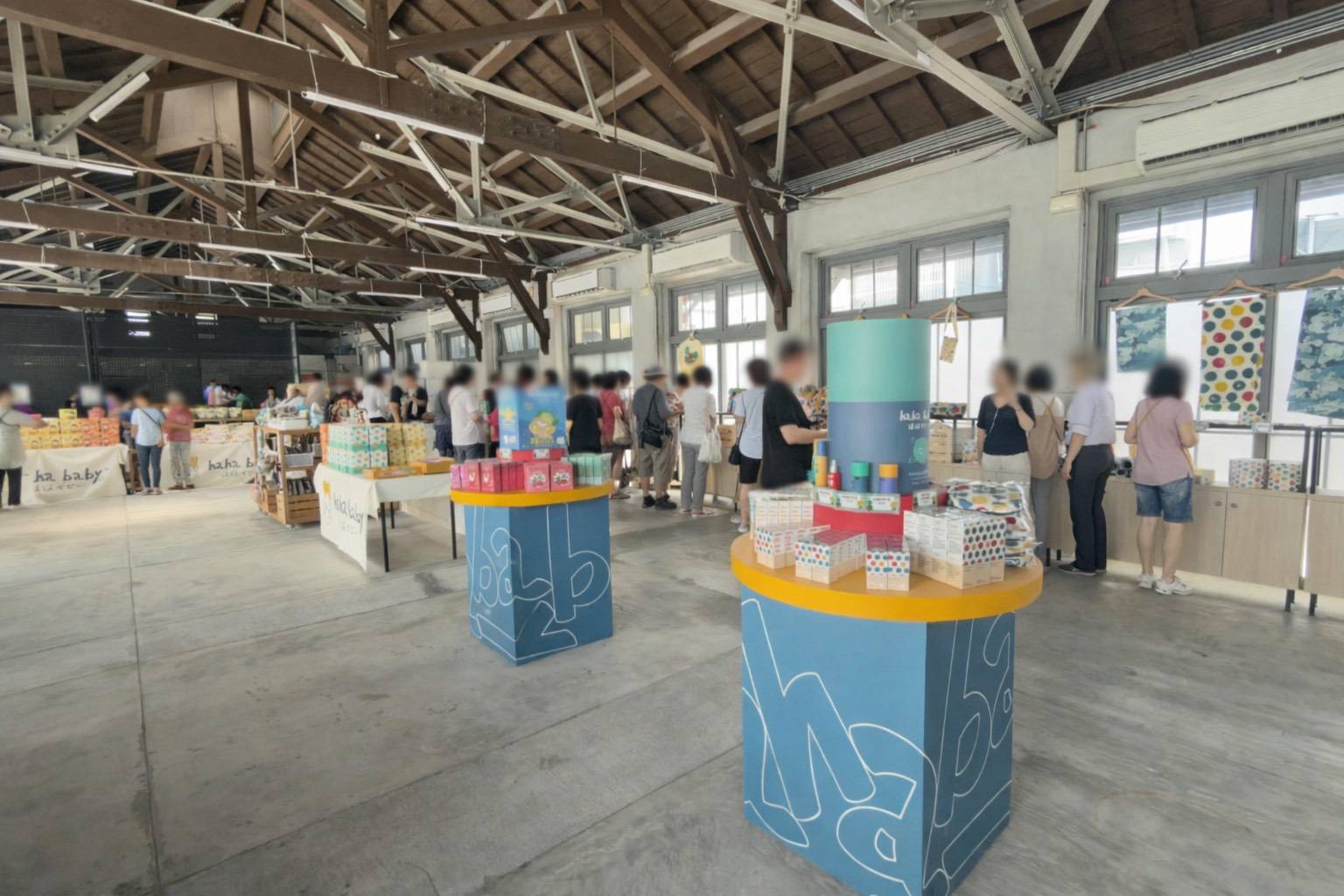 hahababy快閃進駐西市場香蕉倉庫 帶動人潮走入百年市場 市府啟動古蹟二樓招商