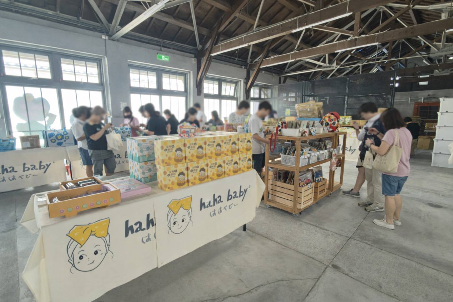 hahababy快閃進駐西市場香蕉倉庫 帶動人潮走入百年市場 市府啟動古蹟二樓招商