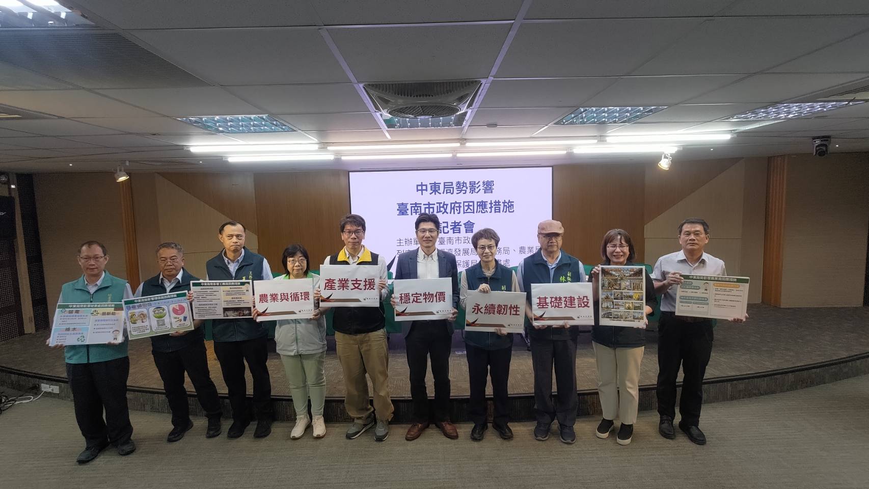 台南市啟動「五大機制」 應對中東局勢波動 穩定物價、確保供應