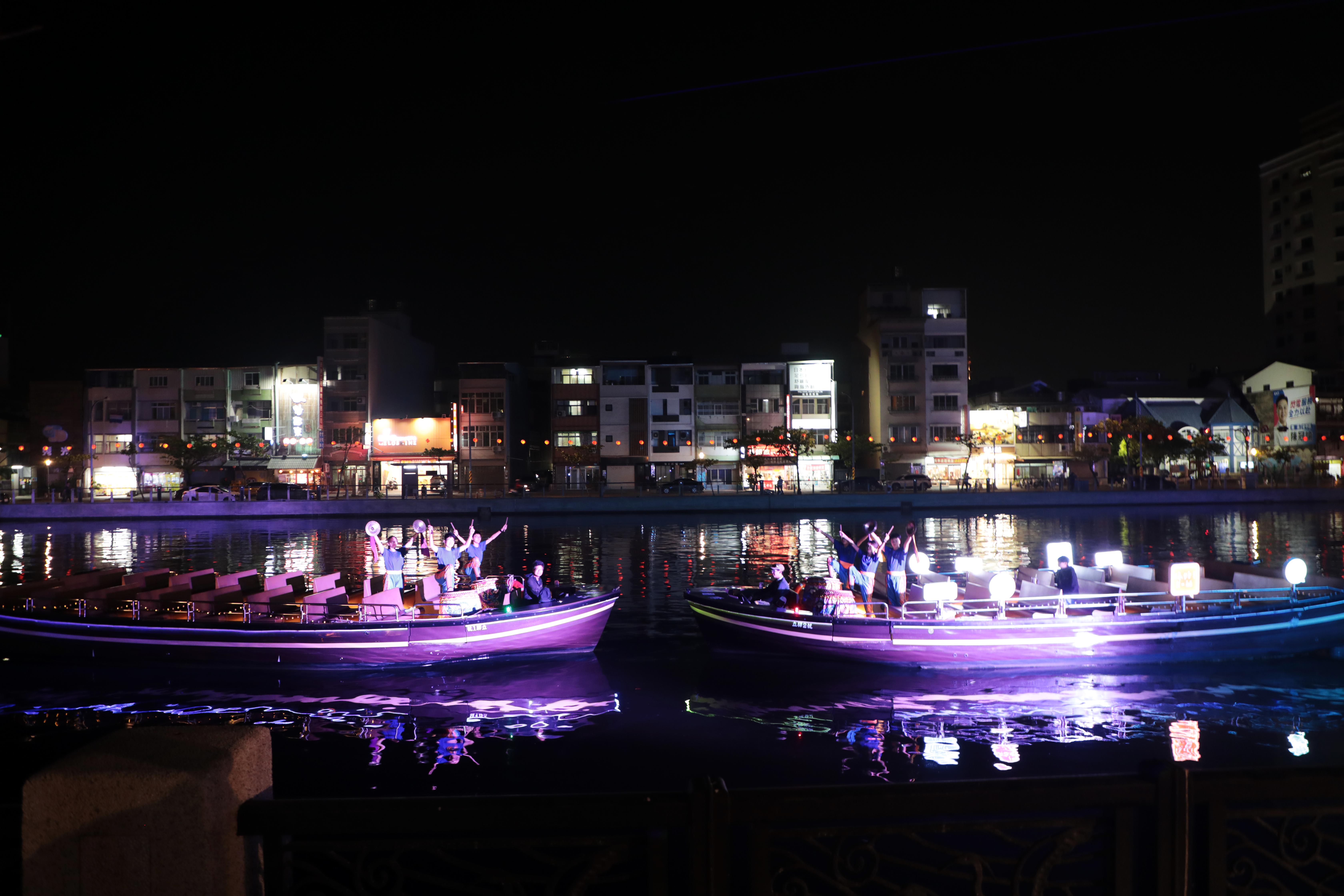 台南運河百年啟燈　光影藝術點亮安平水岸新風貌