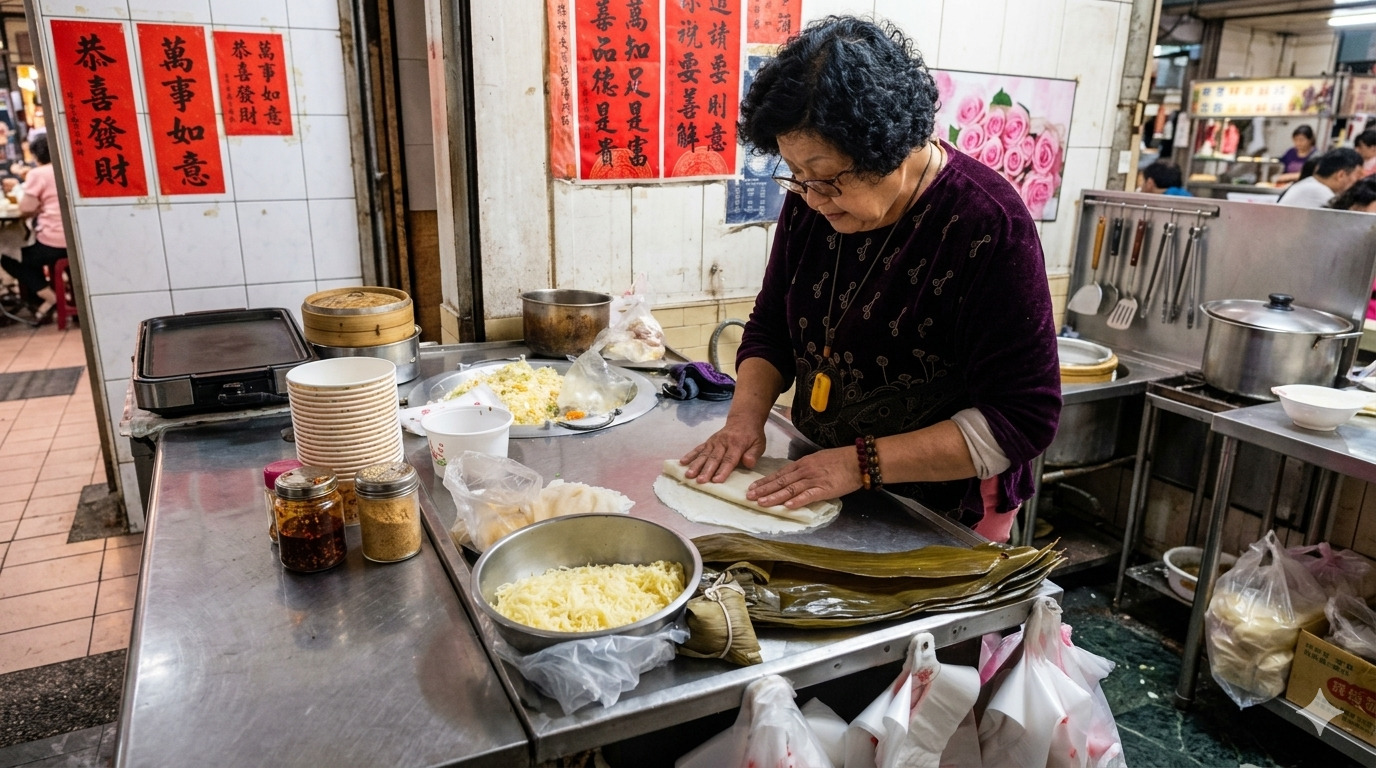 臺南市場春捲應景登場 多元食材展現在地節日飲食特色