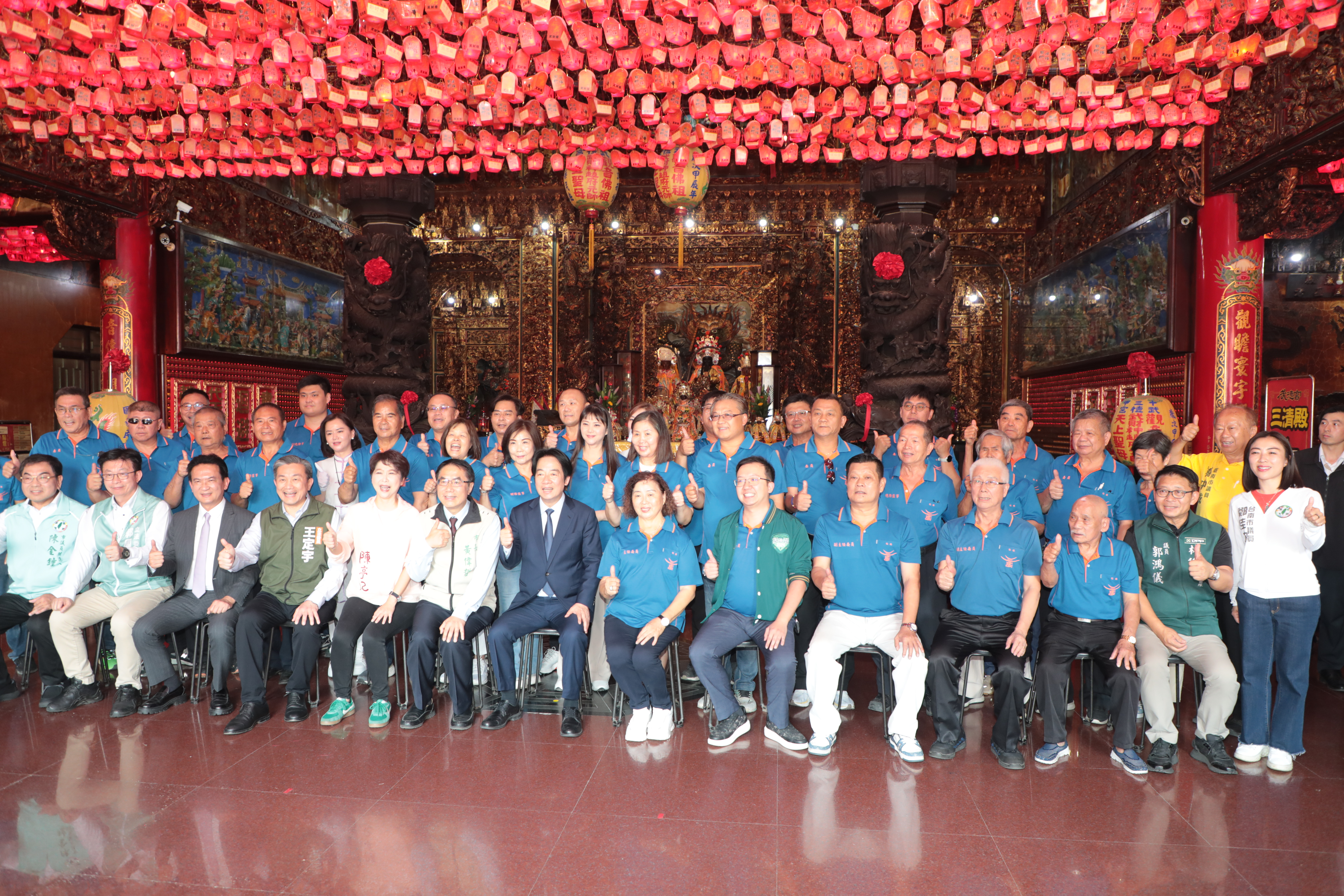 黃偉哲陪同賴總統赴台南西來庵、武龍宮、武德宮贈匾揭牌　共祈福盼國泰民安