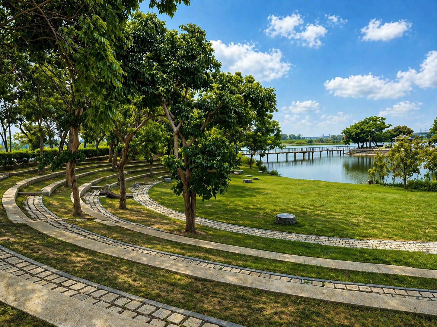 葫蘆埤自然公園煥然一新！地景遊憩區+水岸座階登場，打造安全友善水岸新風貌
