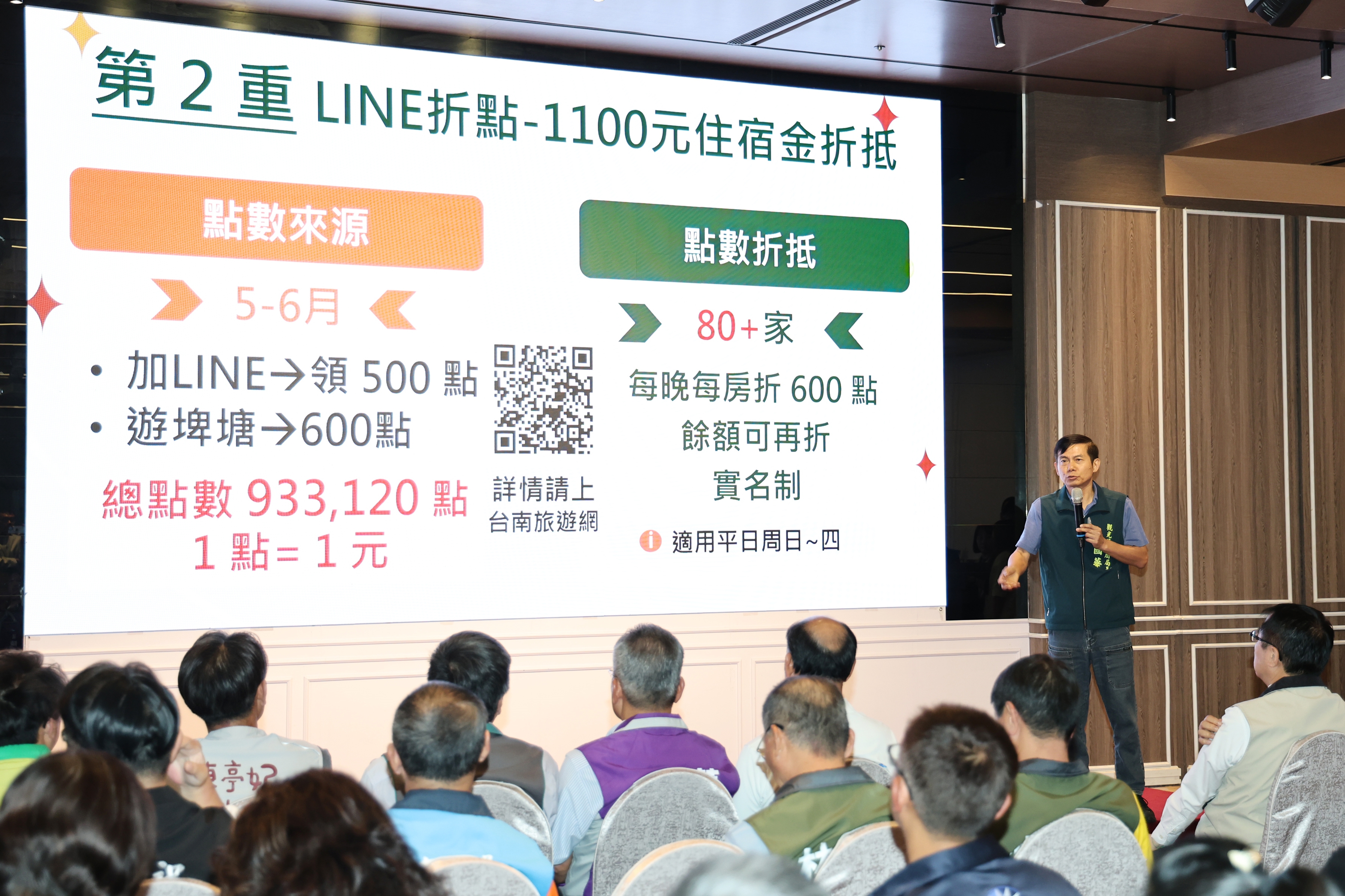 「住宿臺南－好康三重送」5/1開跑   黃偉哲：住越多、省越多、再抽百萬好禮