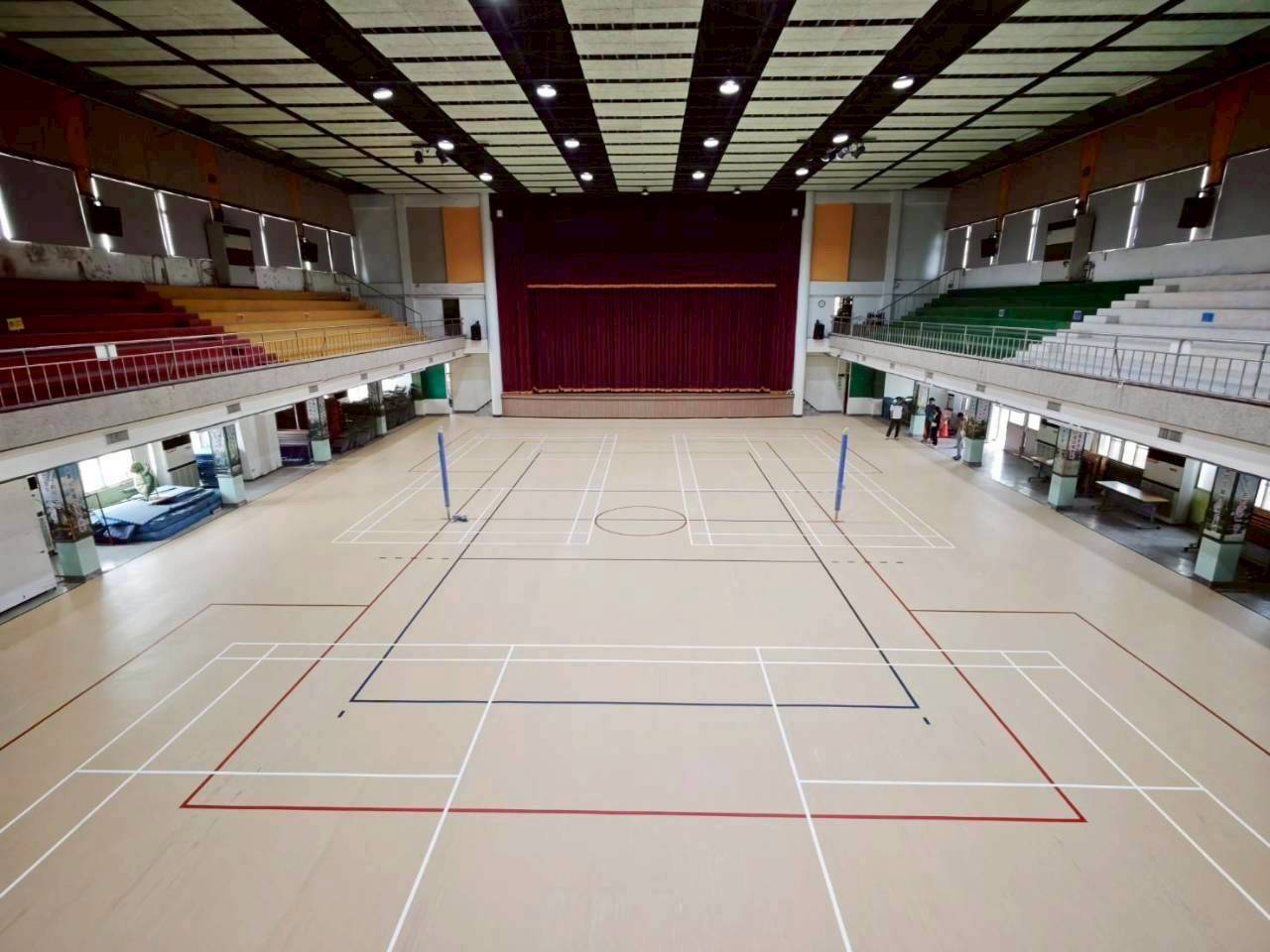 台南下營國小活動中心地坪升級啟用  362萬元打造國際級運動場域
