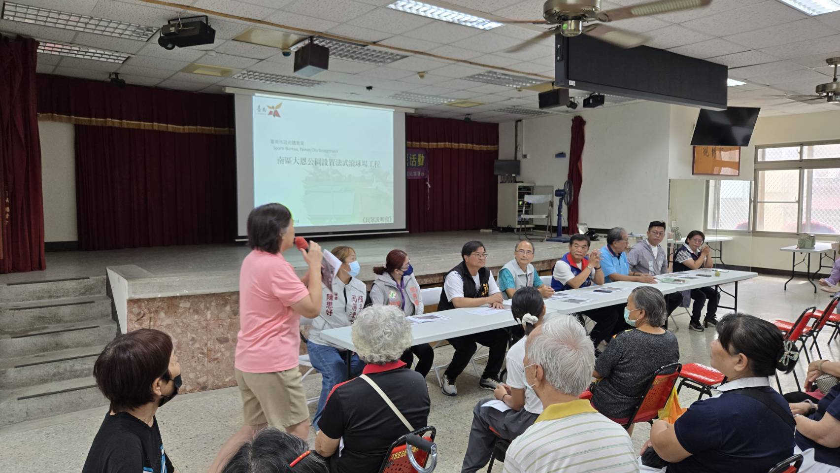 南區大恩公園即將新建8面法式滾球場 ，體育局辦理施工前說明會